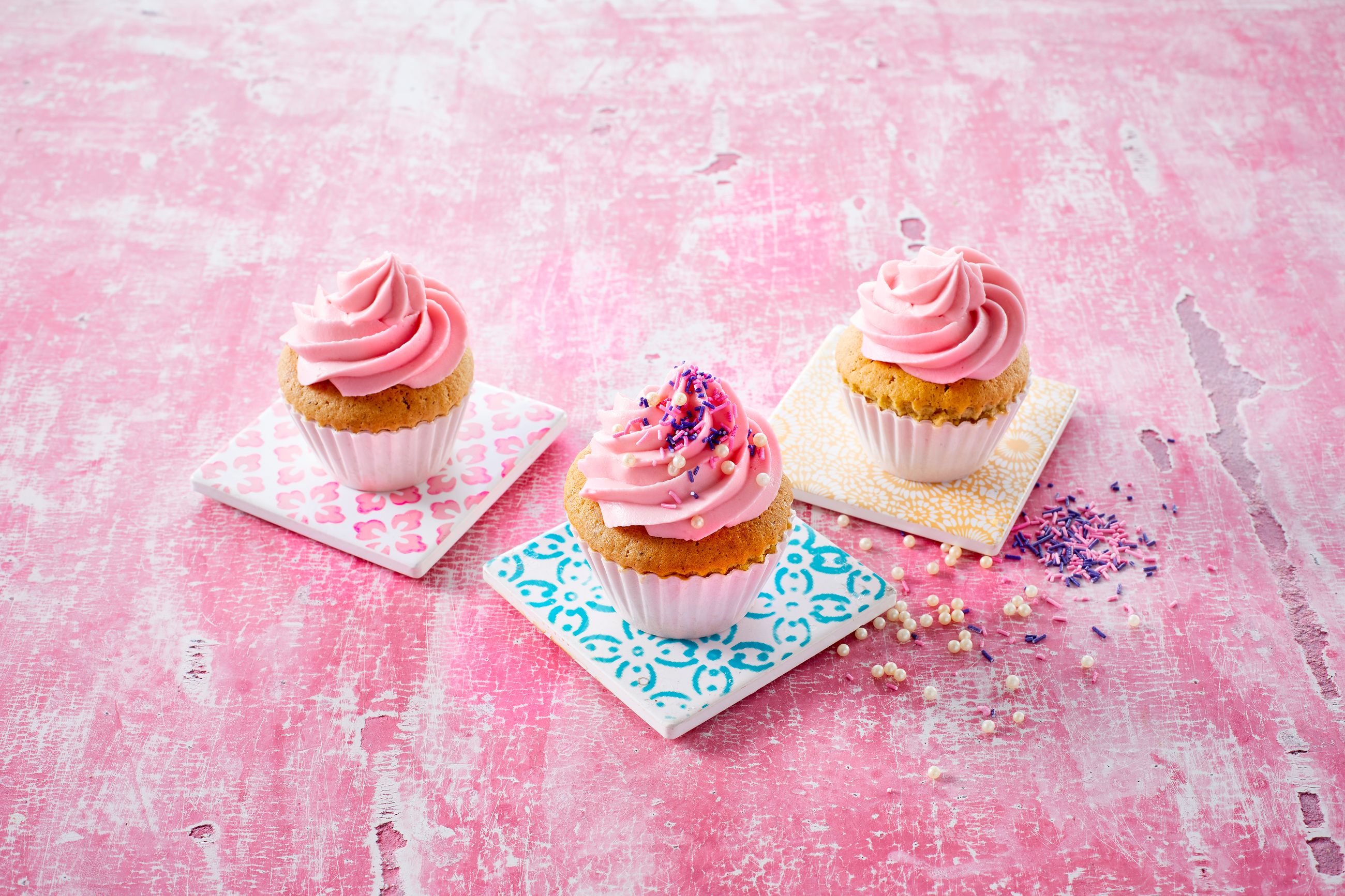 Rosa prinsessmuffins