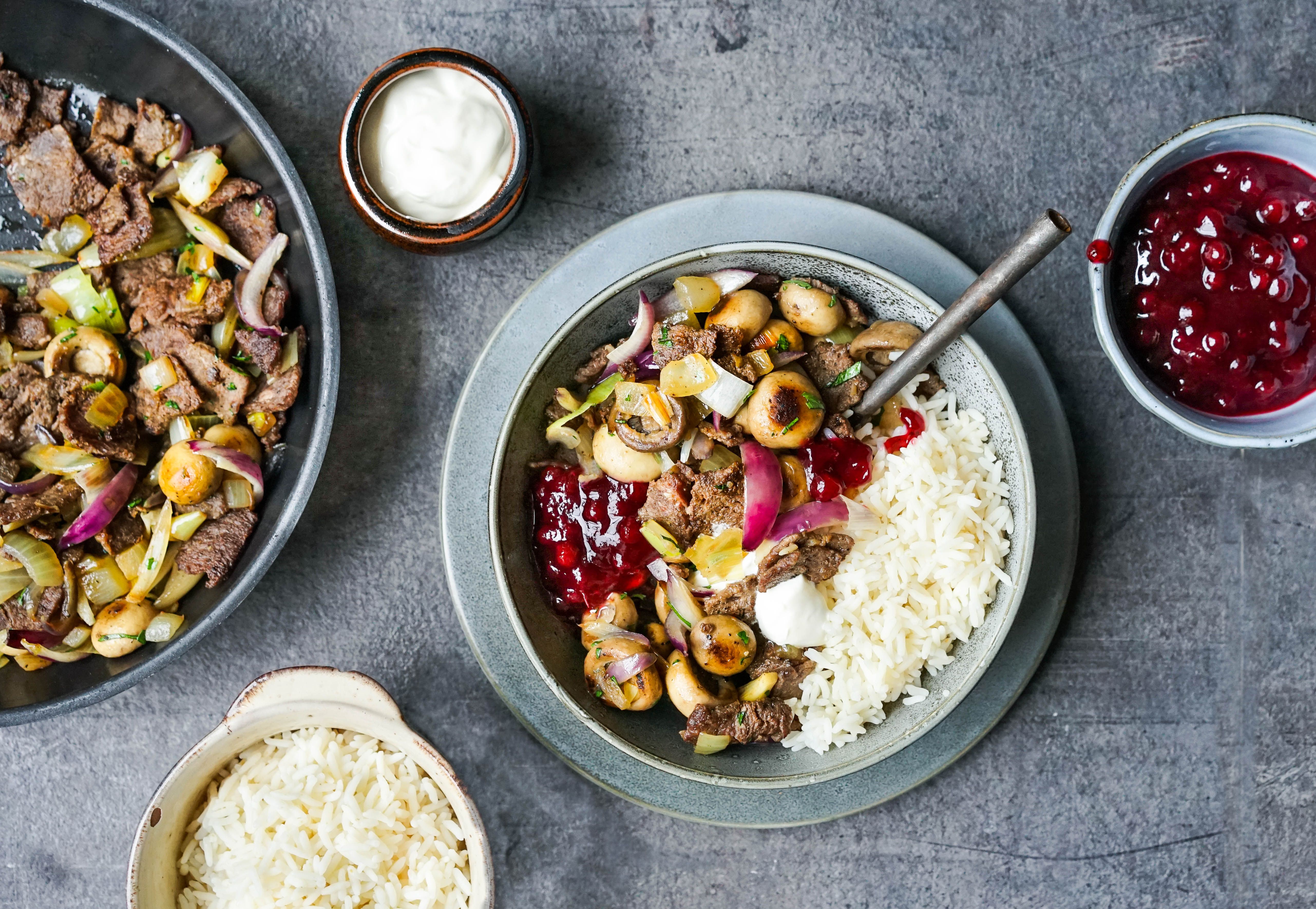 viltgryte med skogsopp