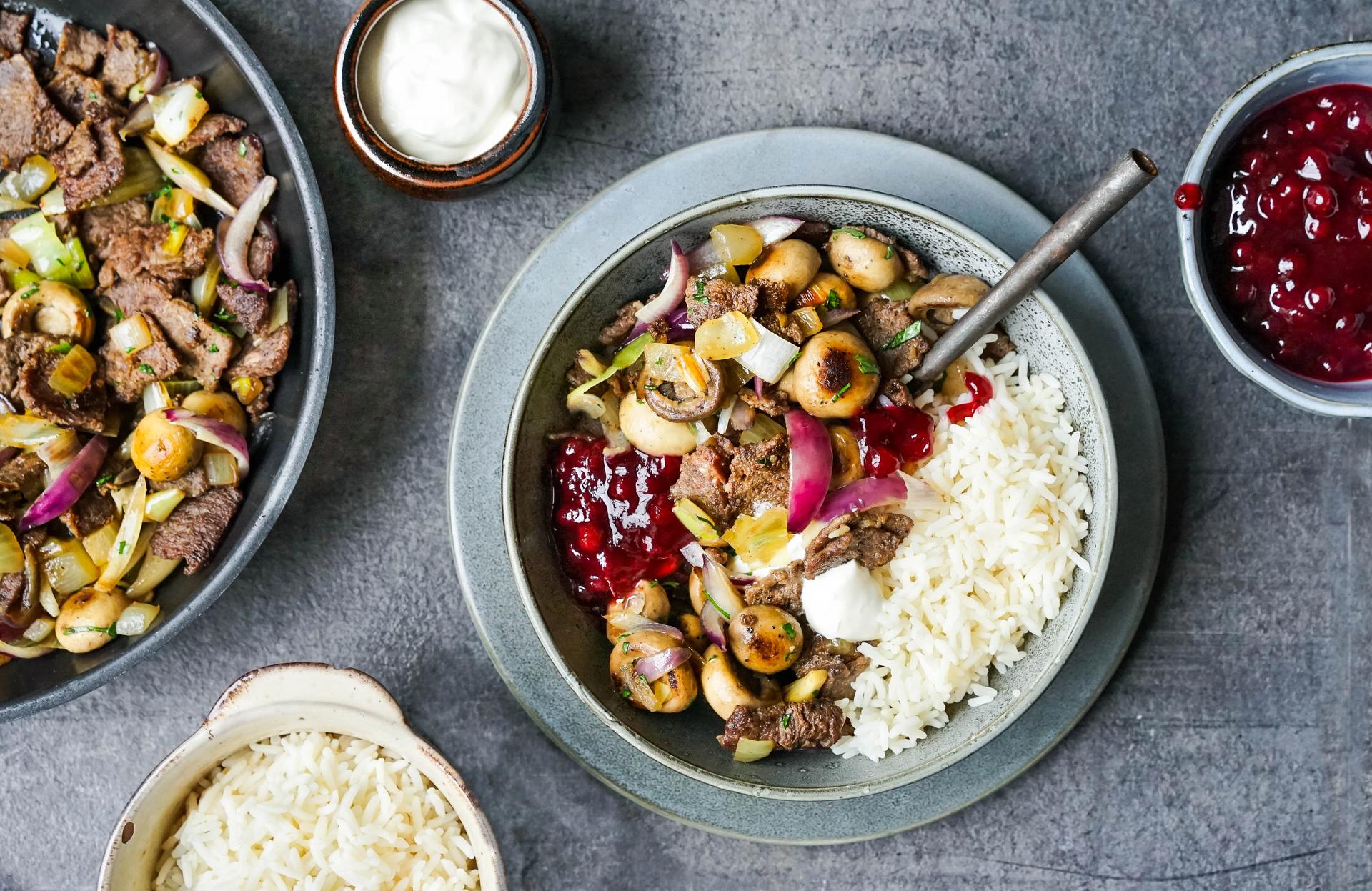 viltgryte med skogsopp