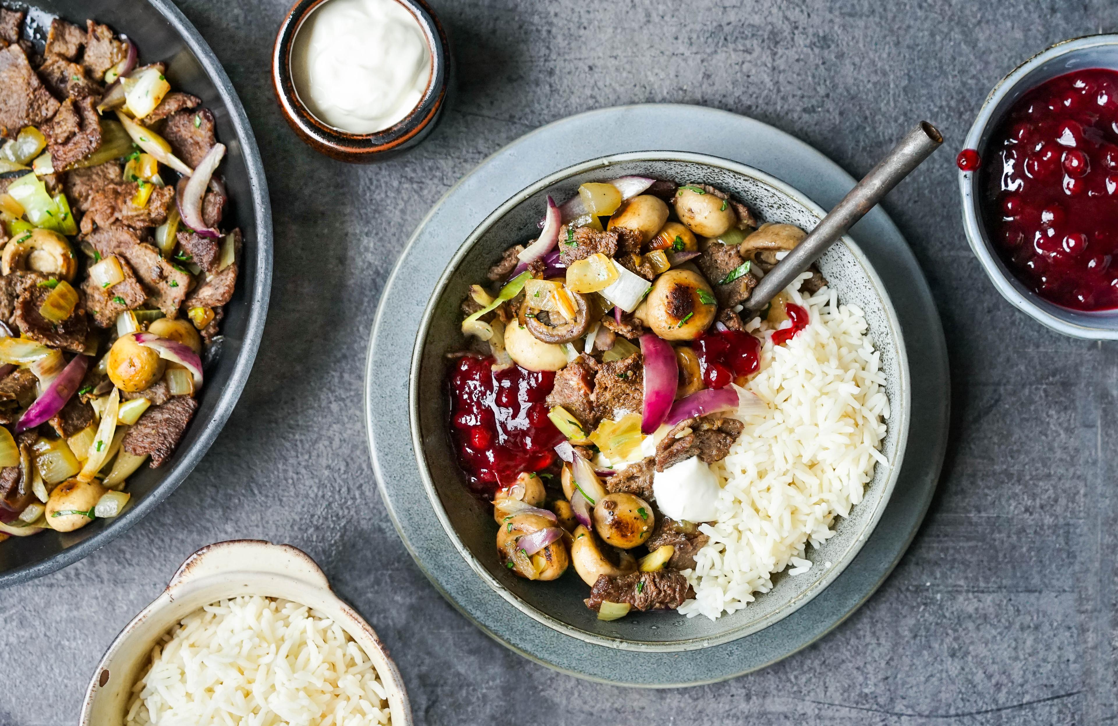 viltgryte med skogsopp