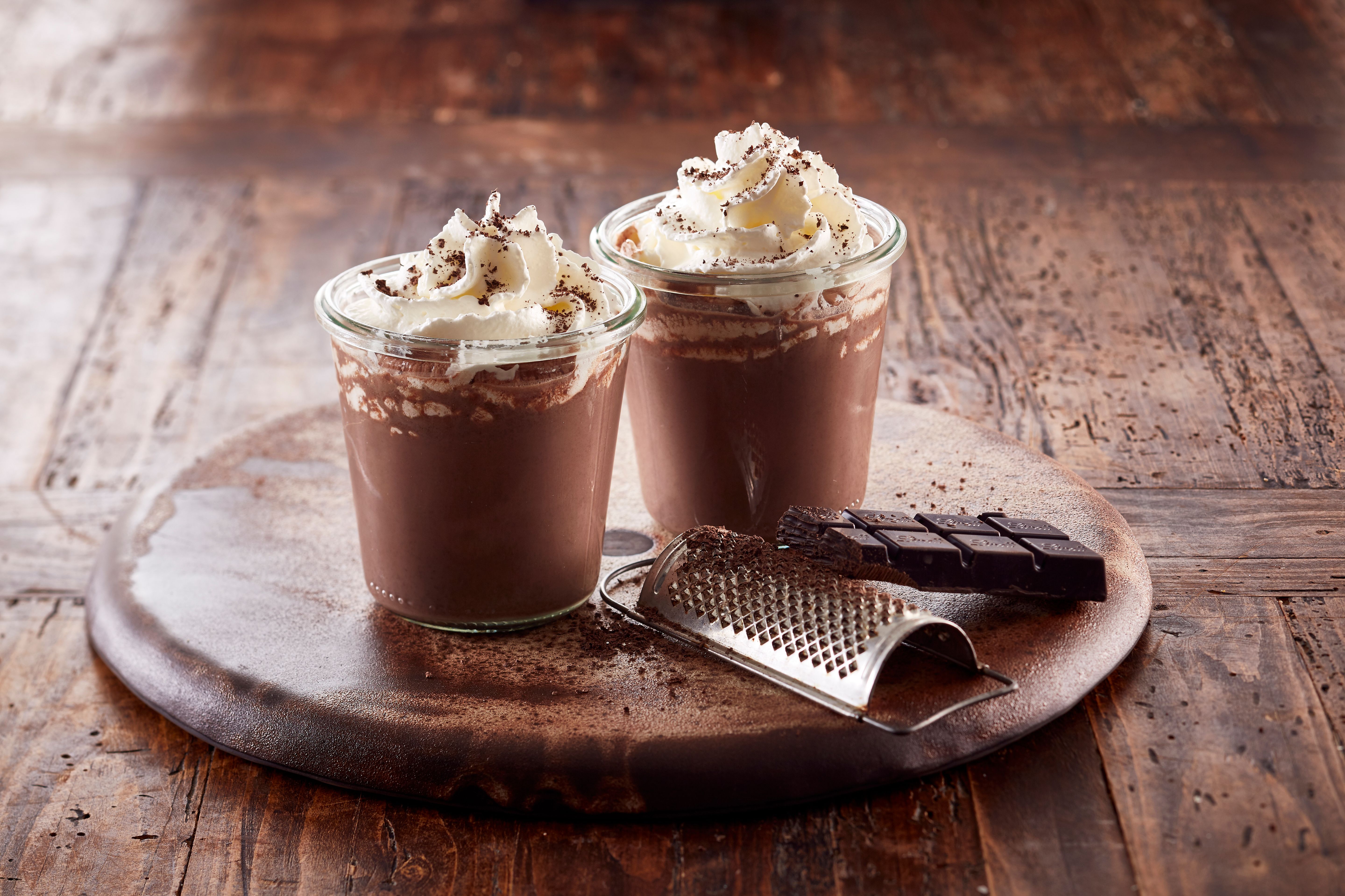 Varm sjokolade med krem