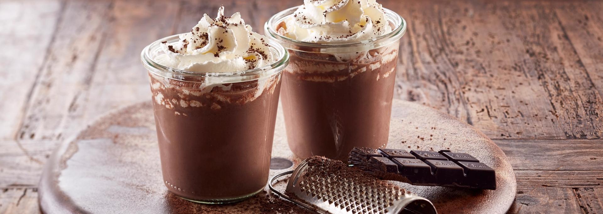 Varm sjokolade med krem