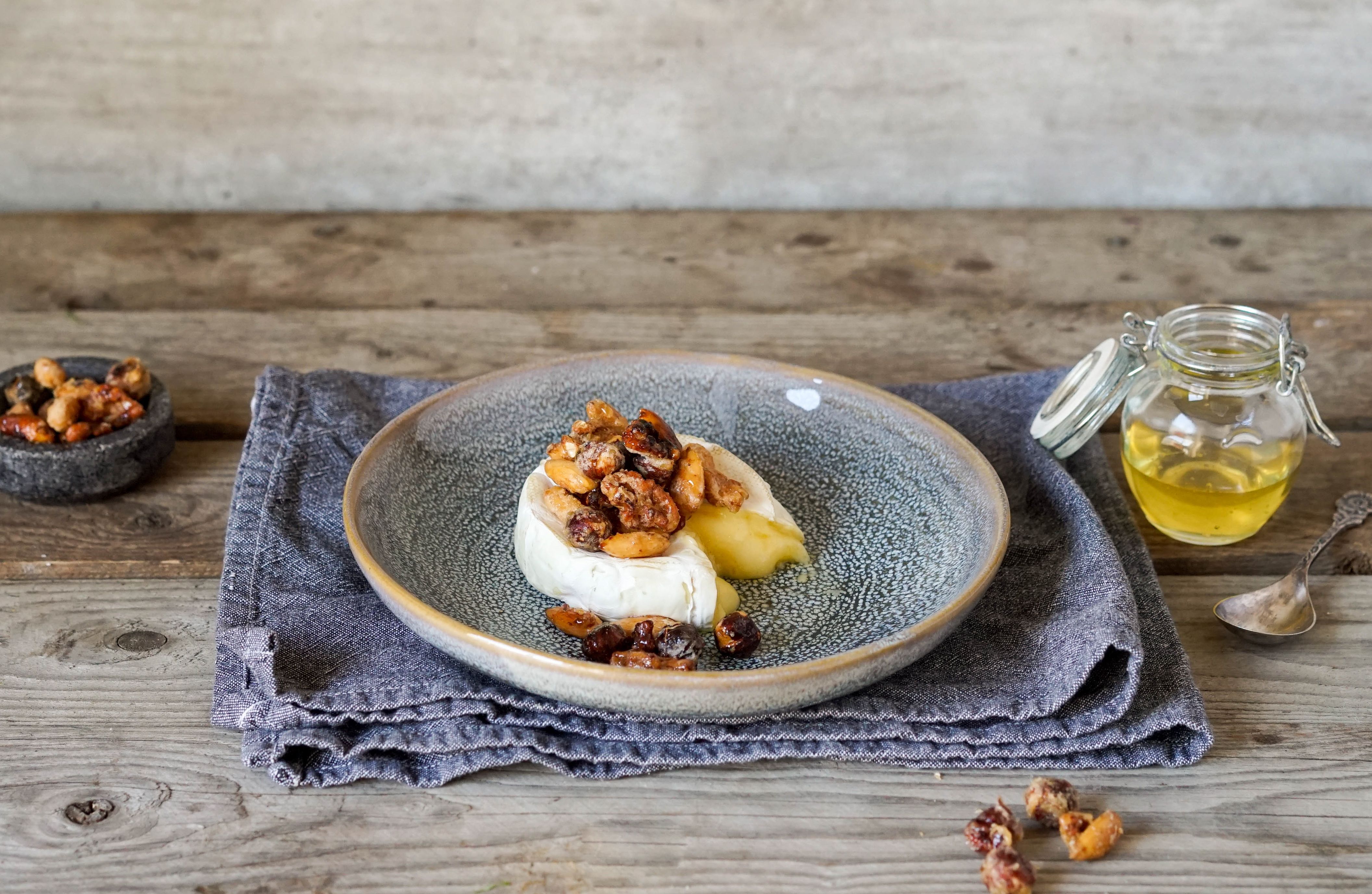 Bakt Brie med honning på toppen