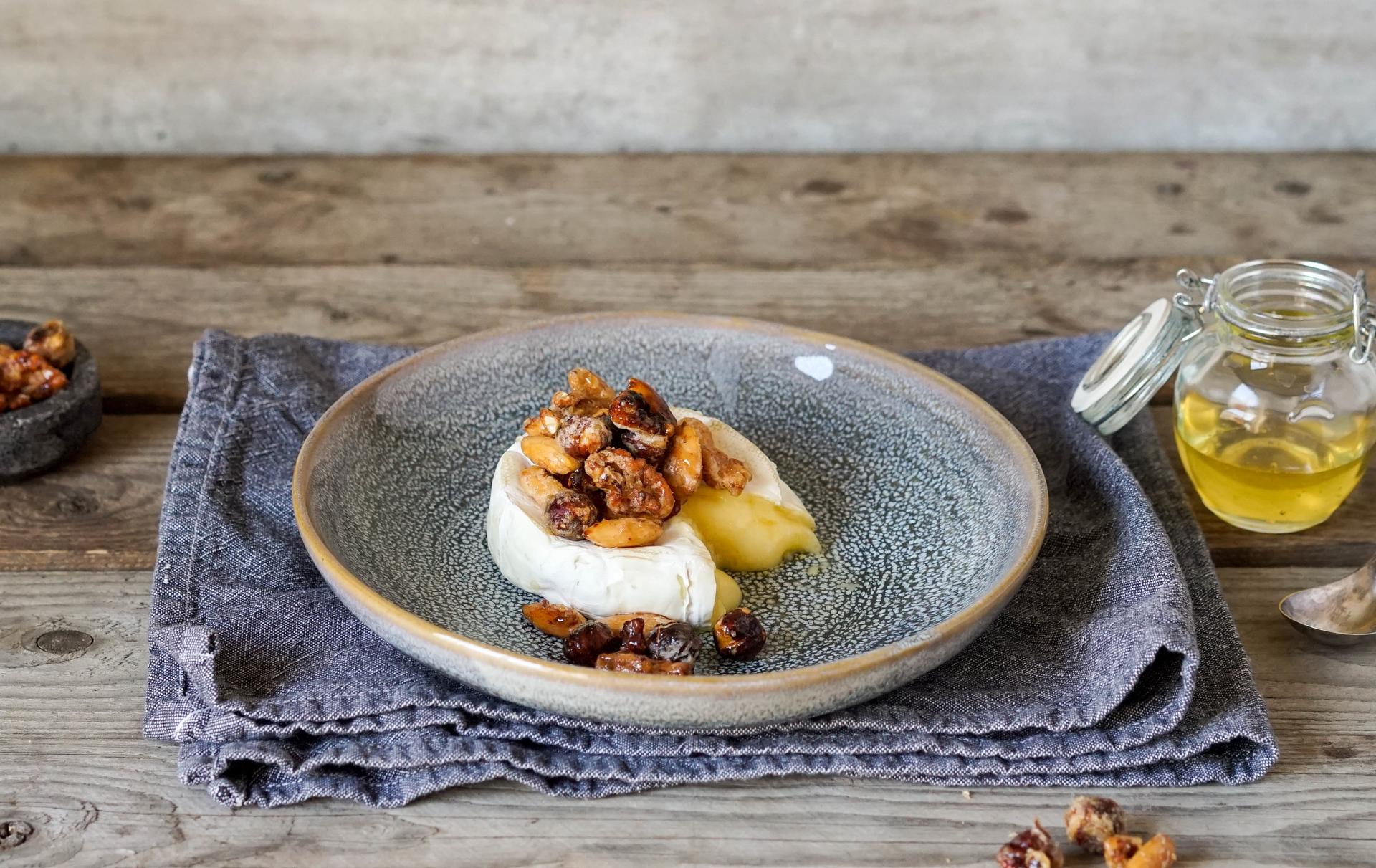 Bakt Brie med honning på toppen