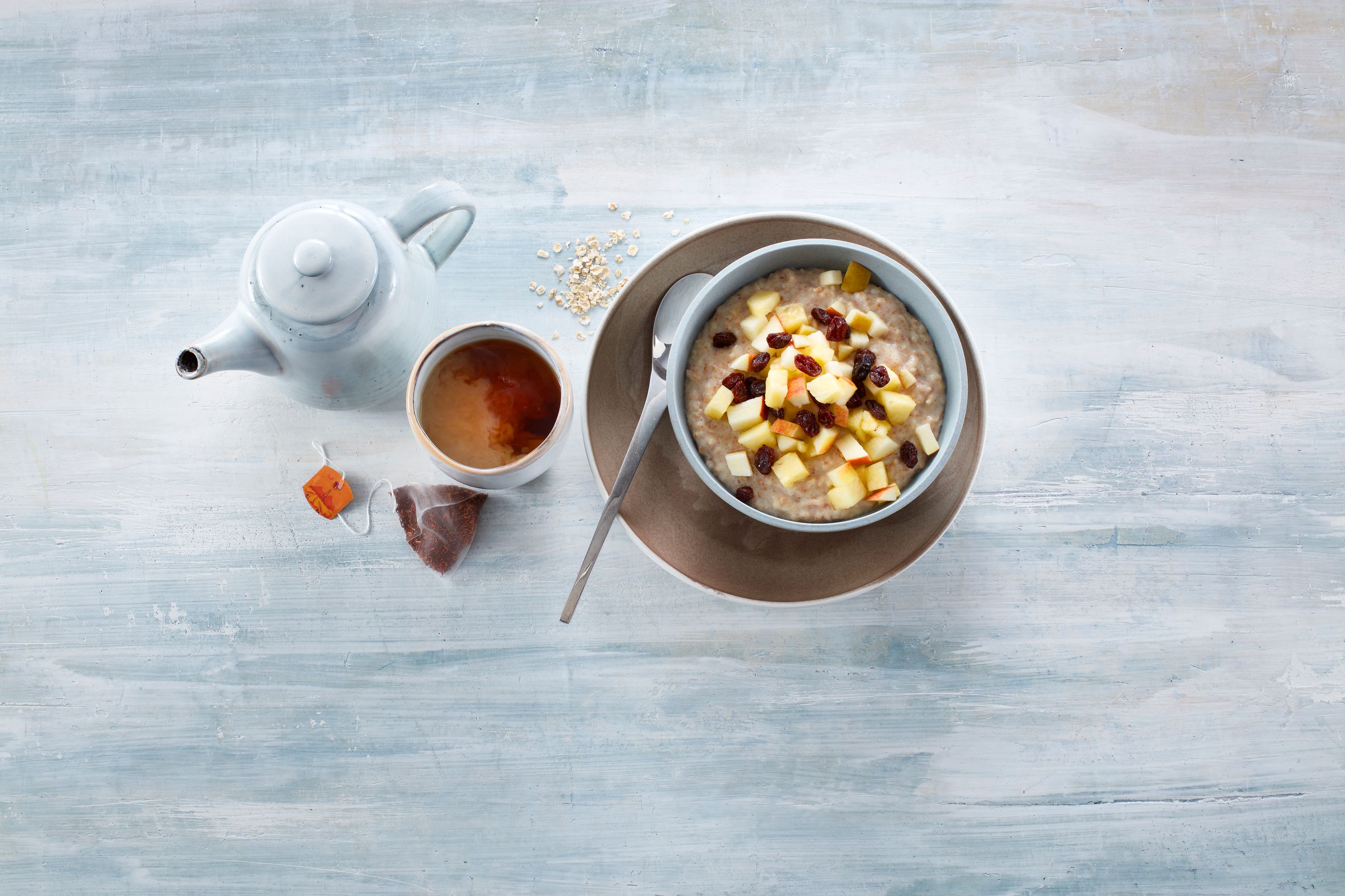 Sportsgrøt og en kopp te