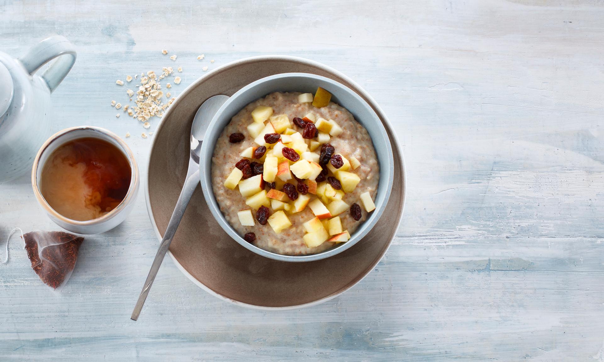 Sportsgrøt og en kopp te