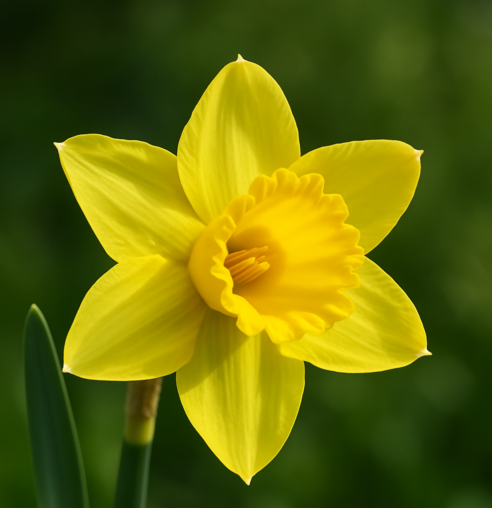 Gul stor påskelilje