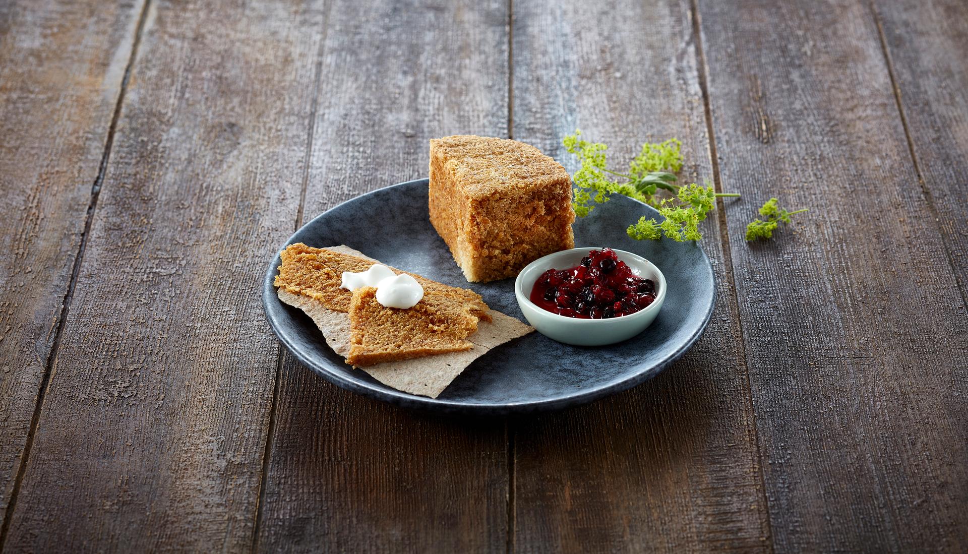 Gamalost på flatbrød