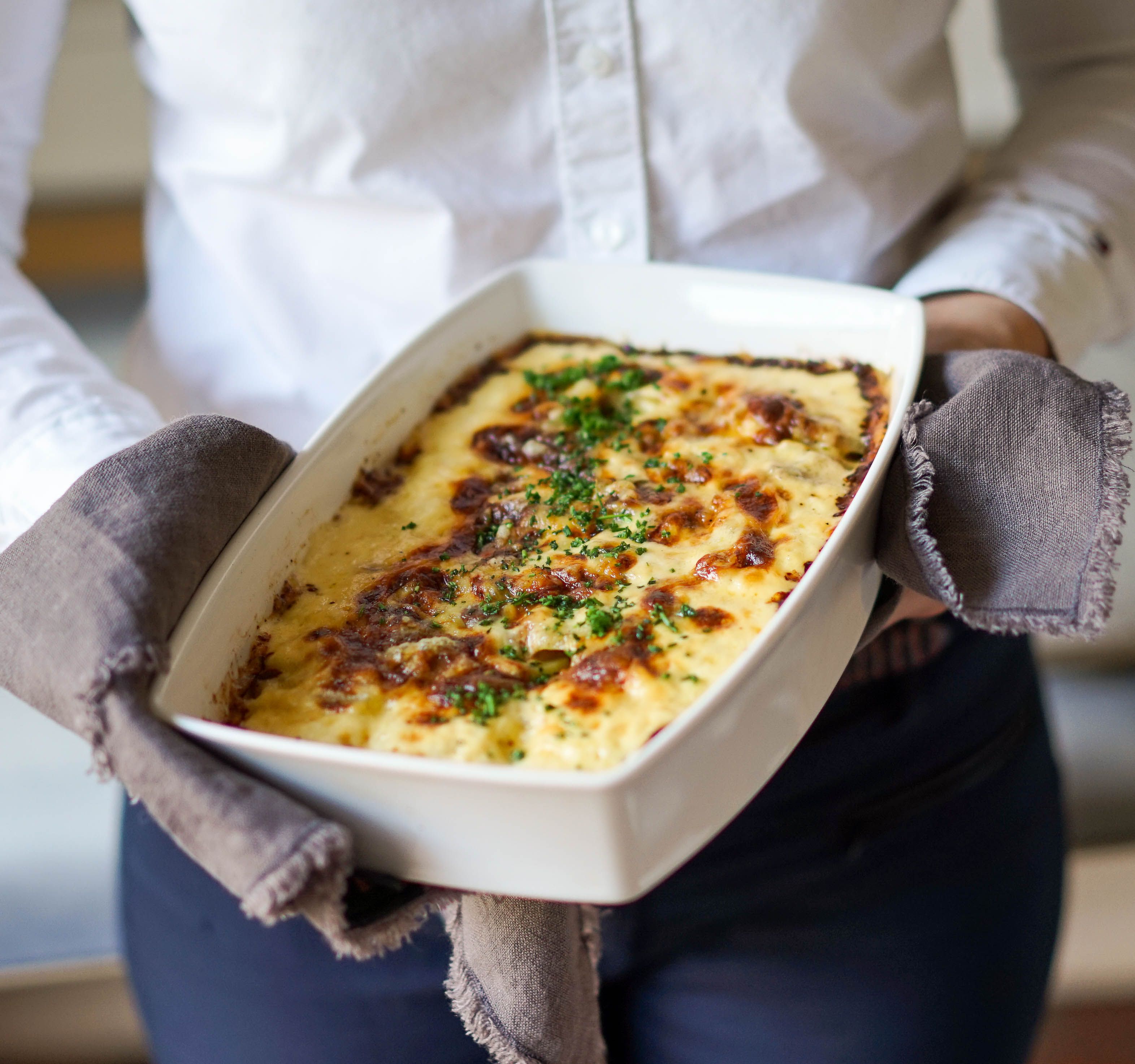 fløtegratinerte poteter