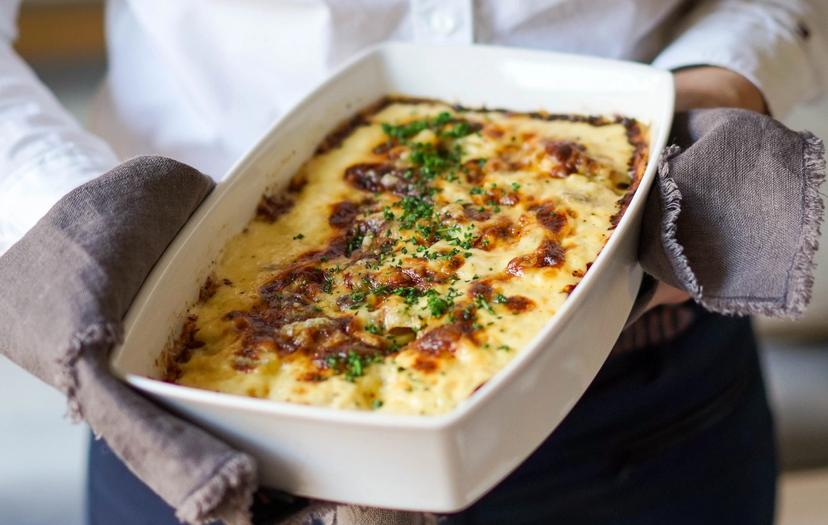 fløtegratinerte poteter