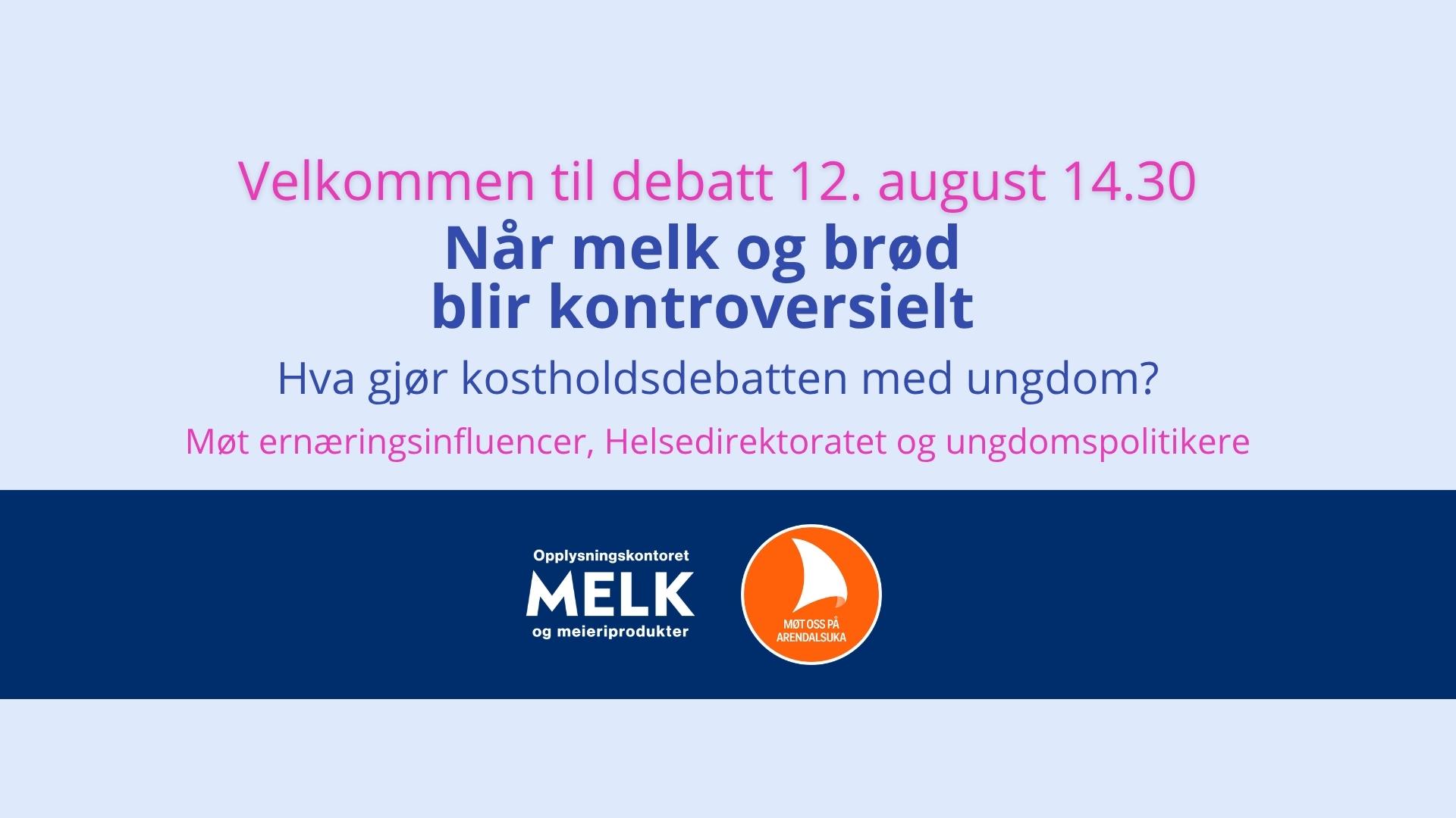 a poster for a debate between milk and bread .