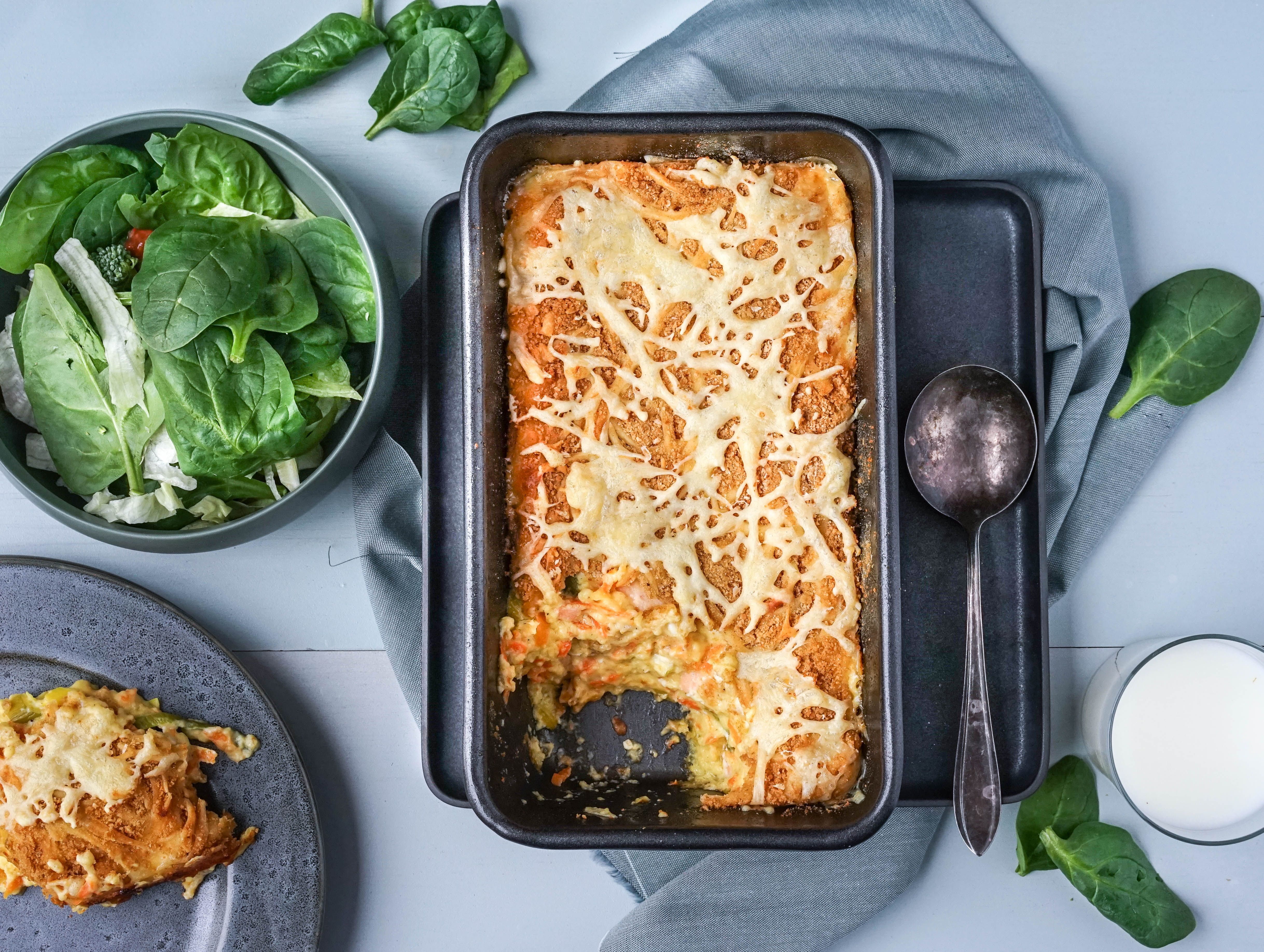 fiskegrateng med laks