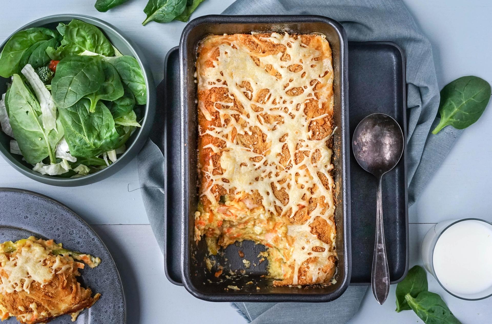 fiskegrateng med laks