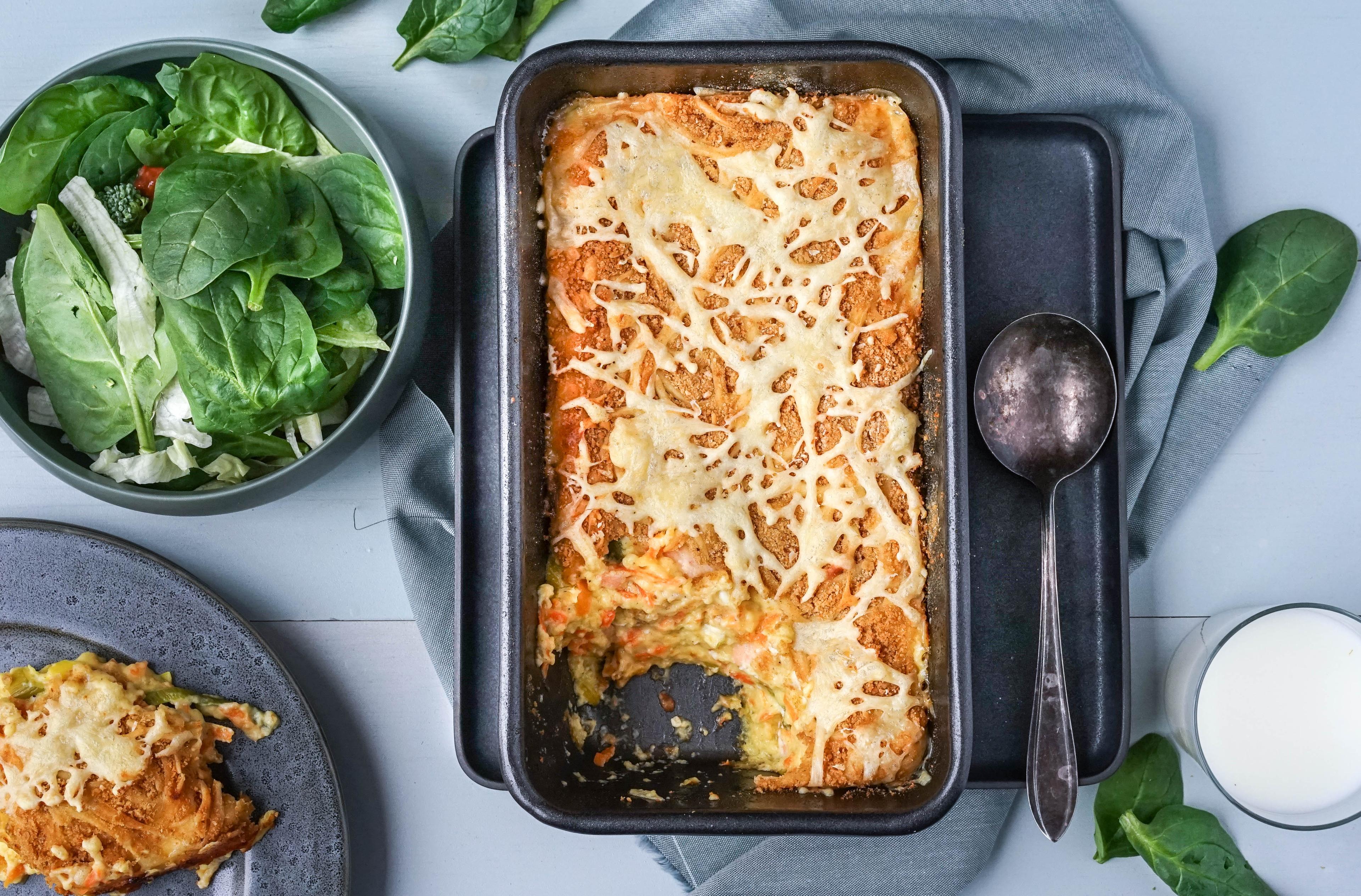 fiskegrateng med laks