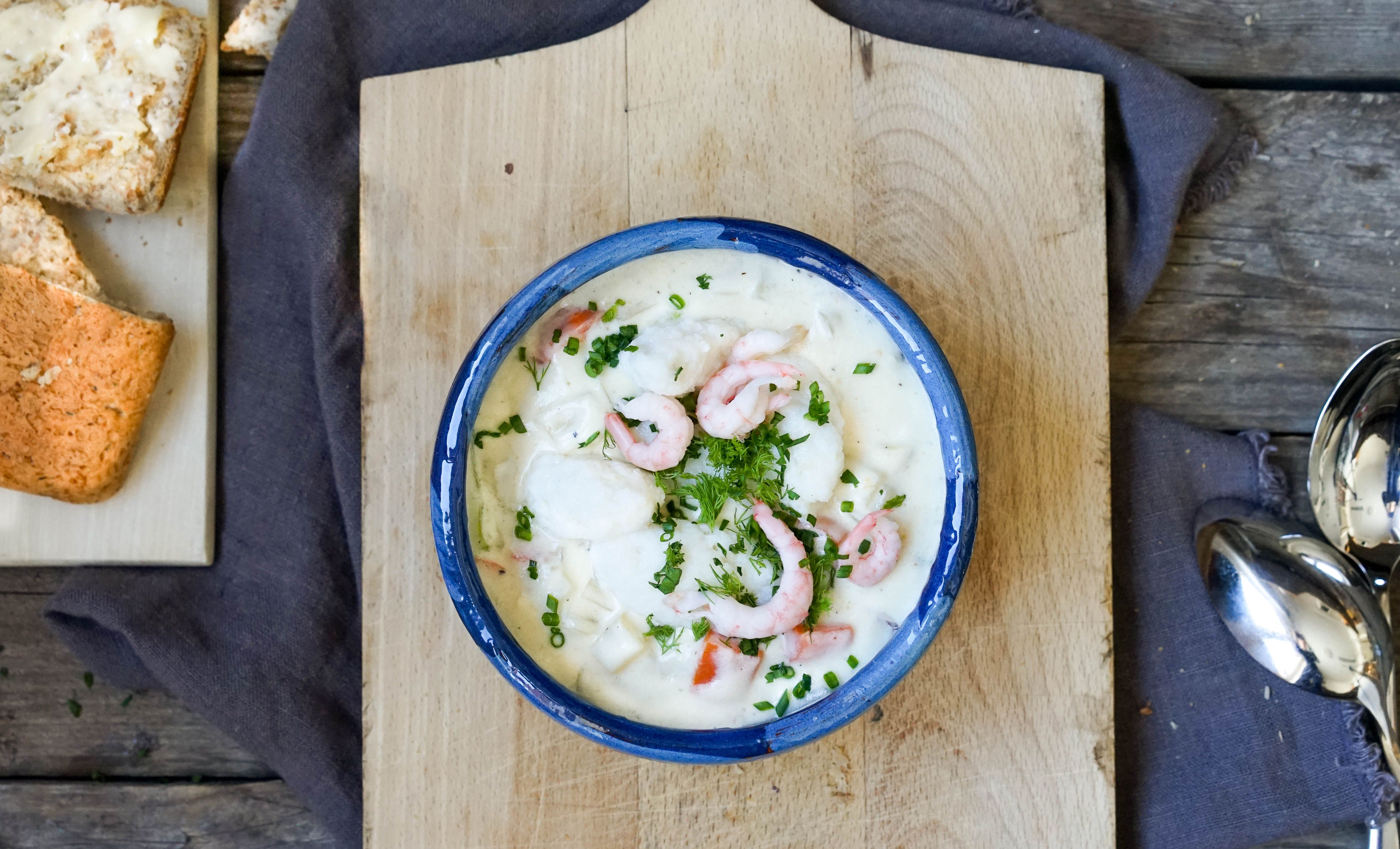 En porsjon Bergensk fiskesuppe