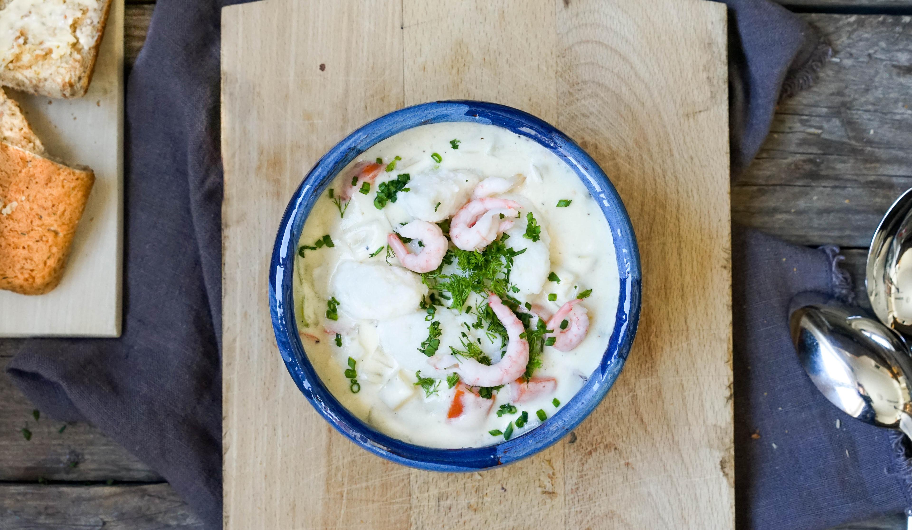 En porsjon Bergensk fiskesuppe