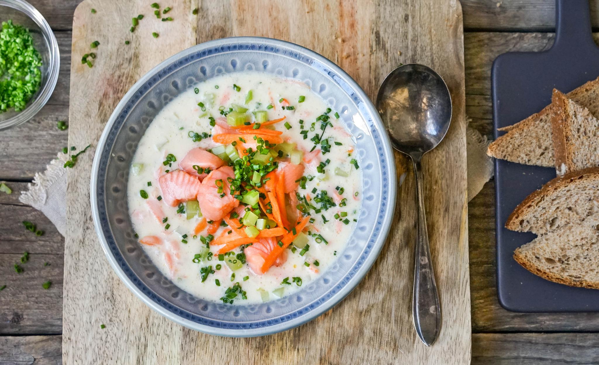 fiskegryte me d ørret