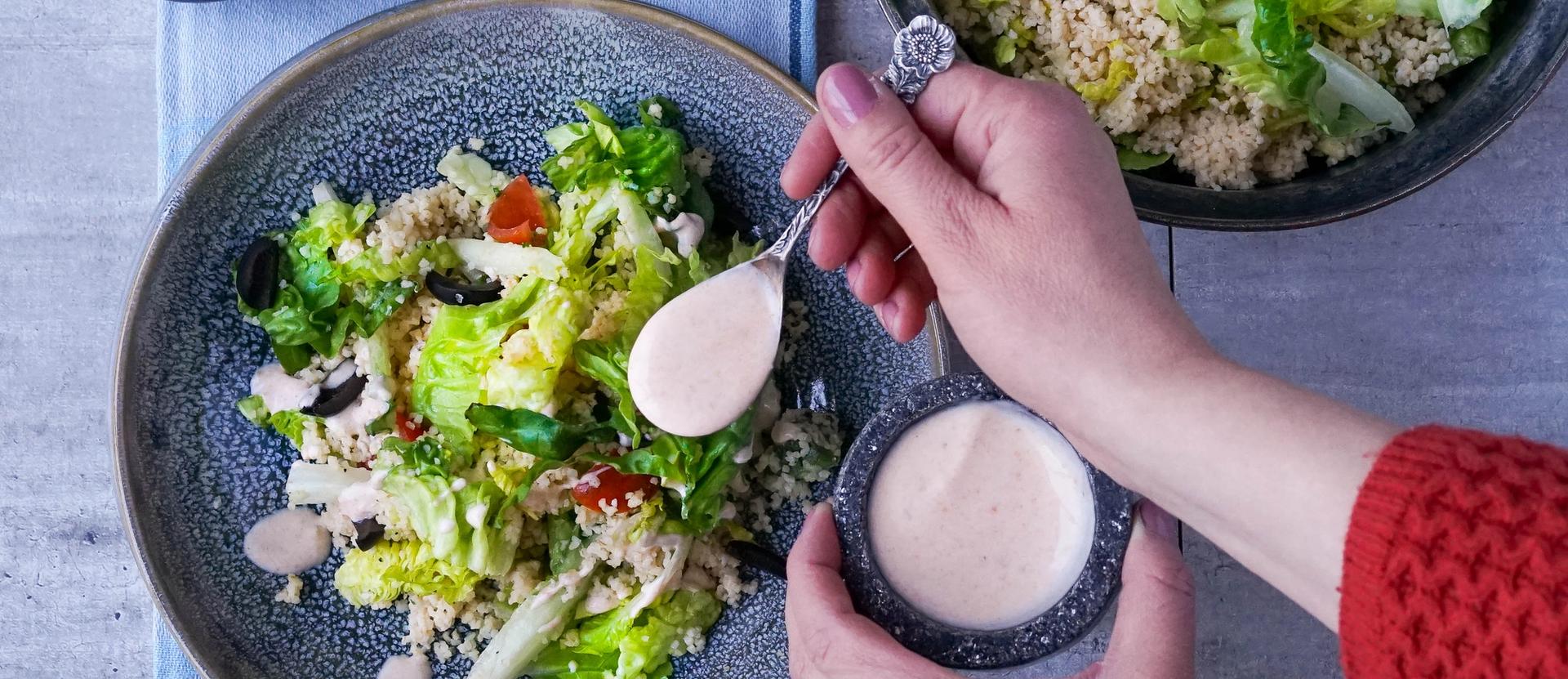 Hjertesalat med dressing