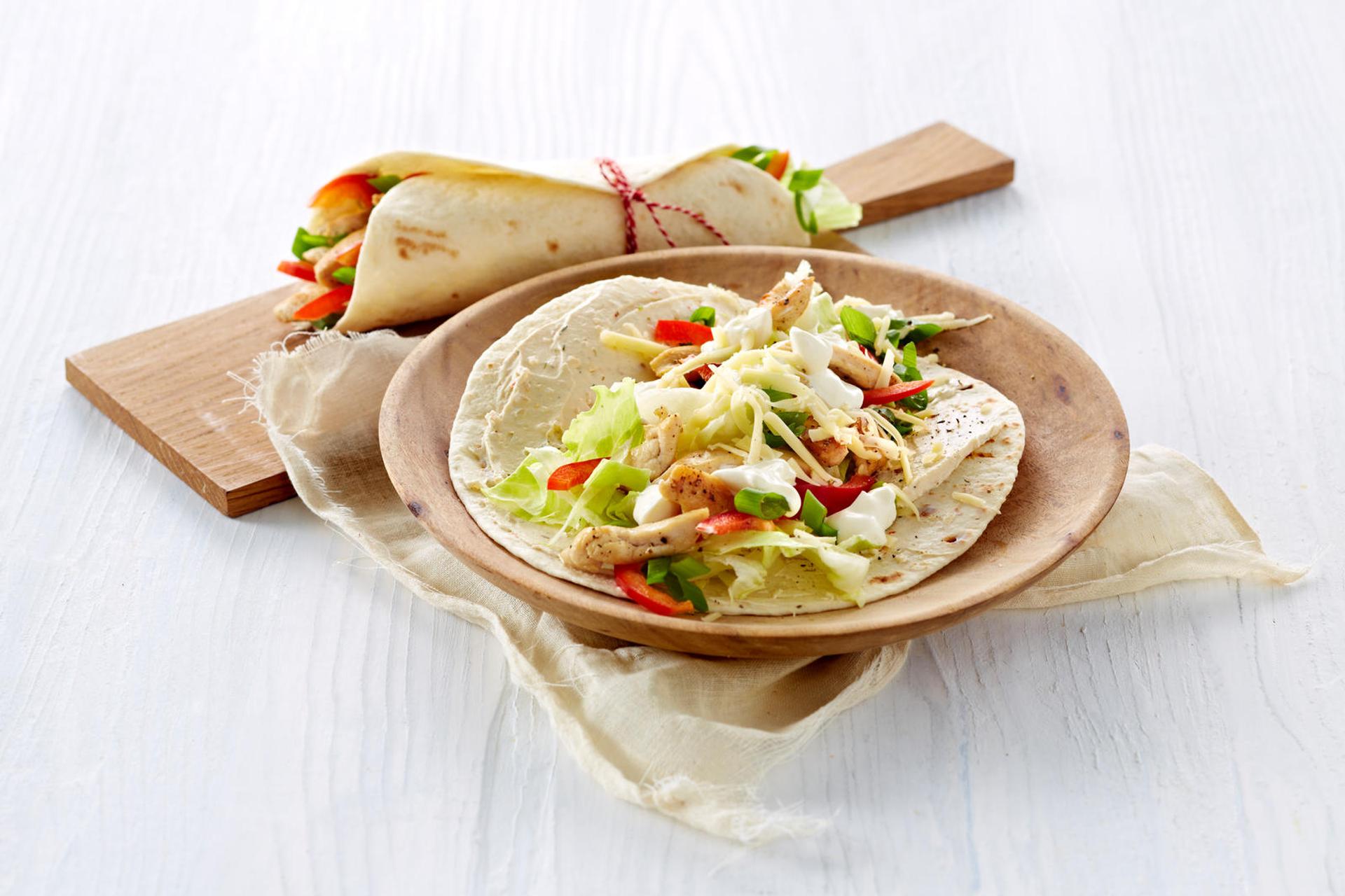 Wraps med rømme og kylling