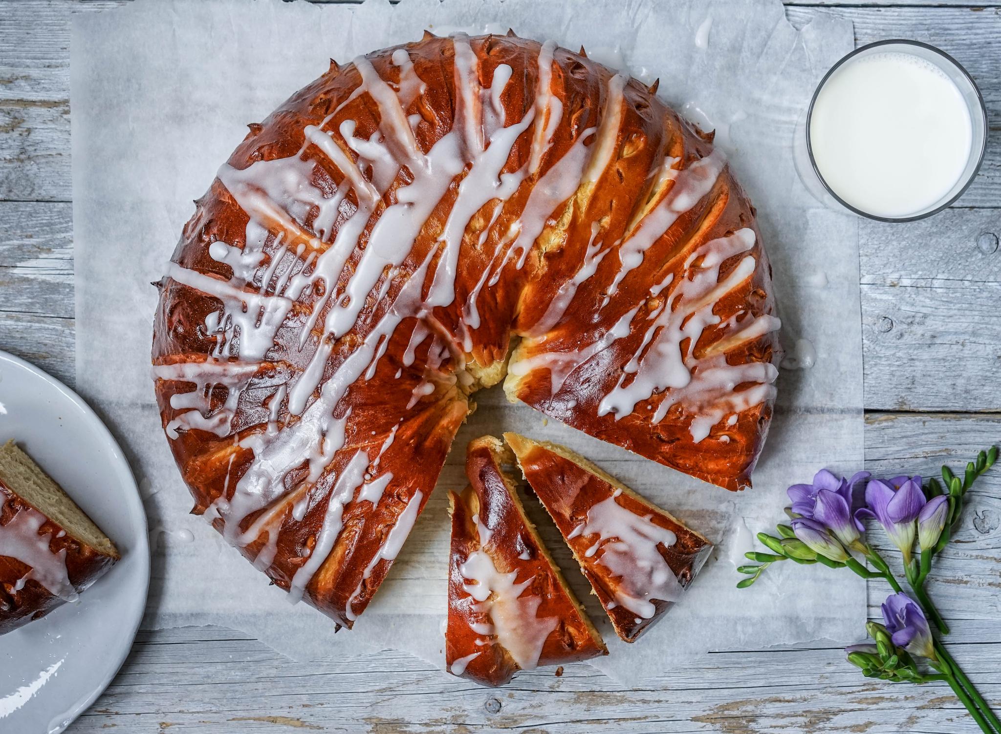 God kringle med vaniljekrem