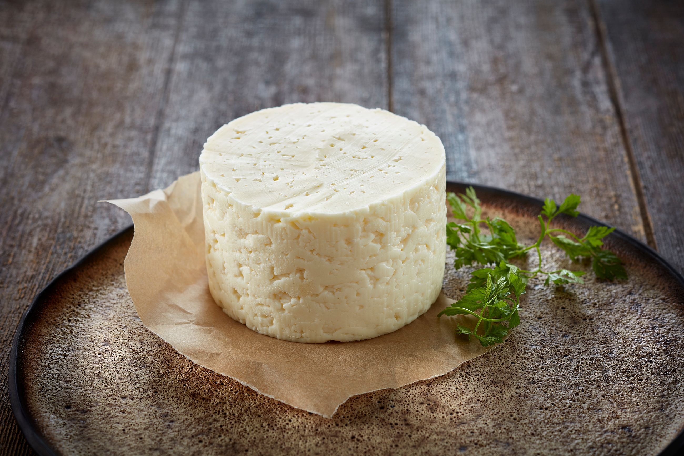 Gräddost på tallerken