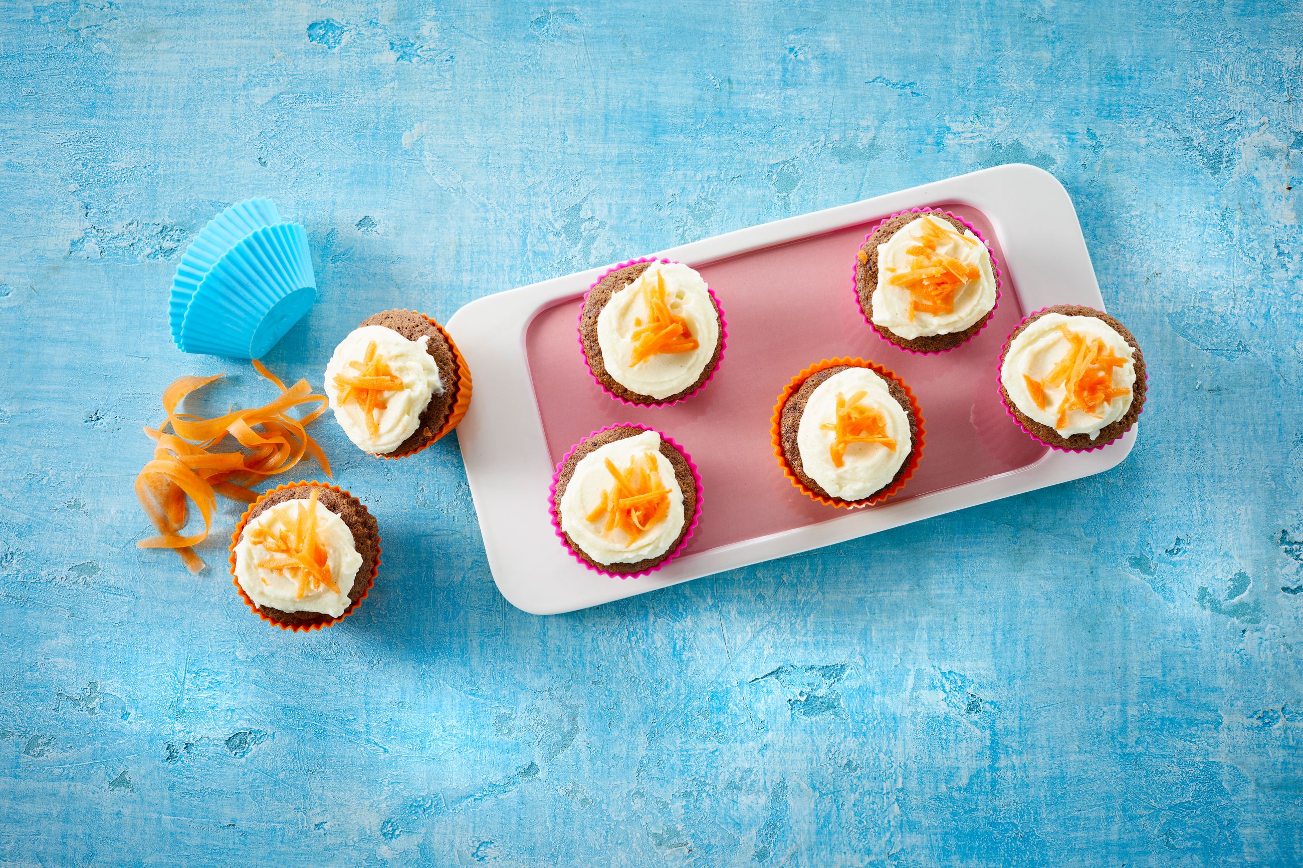 velsmakende gulrotkakemuffins