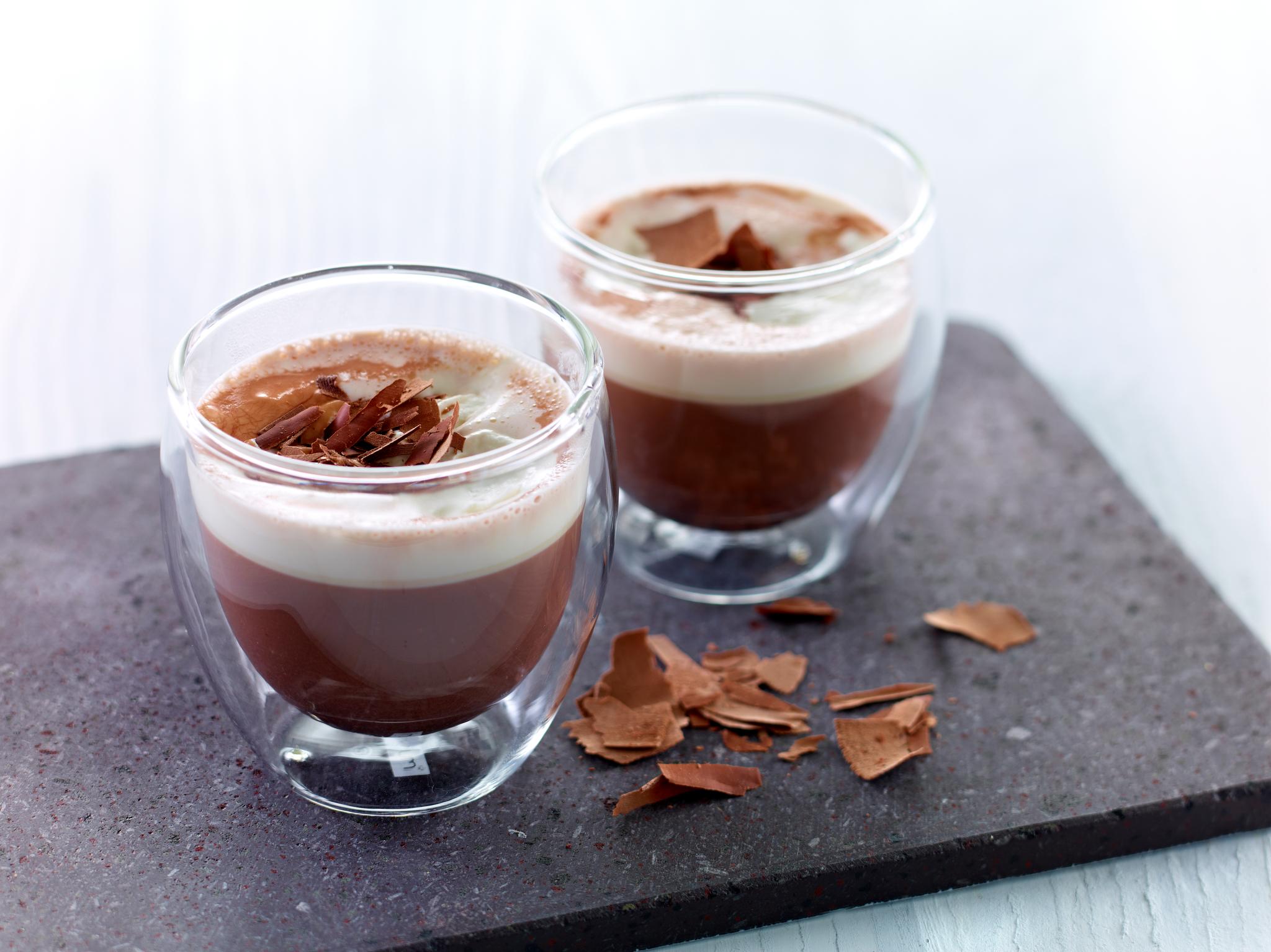 Kaffe og sjokolademelk