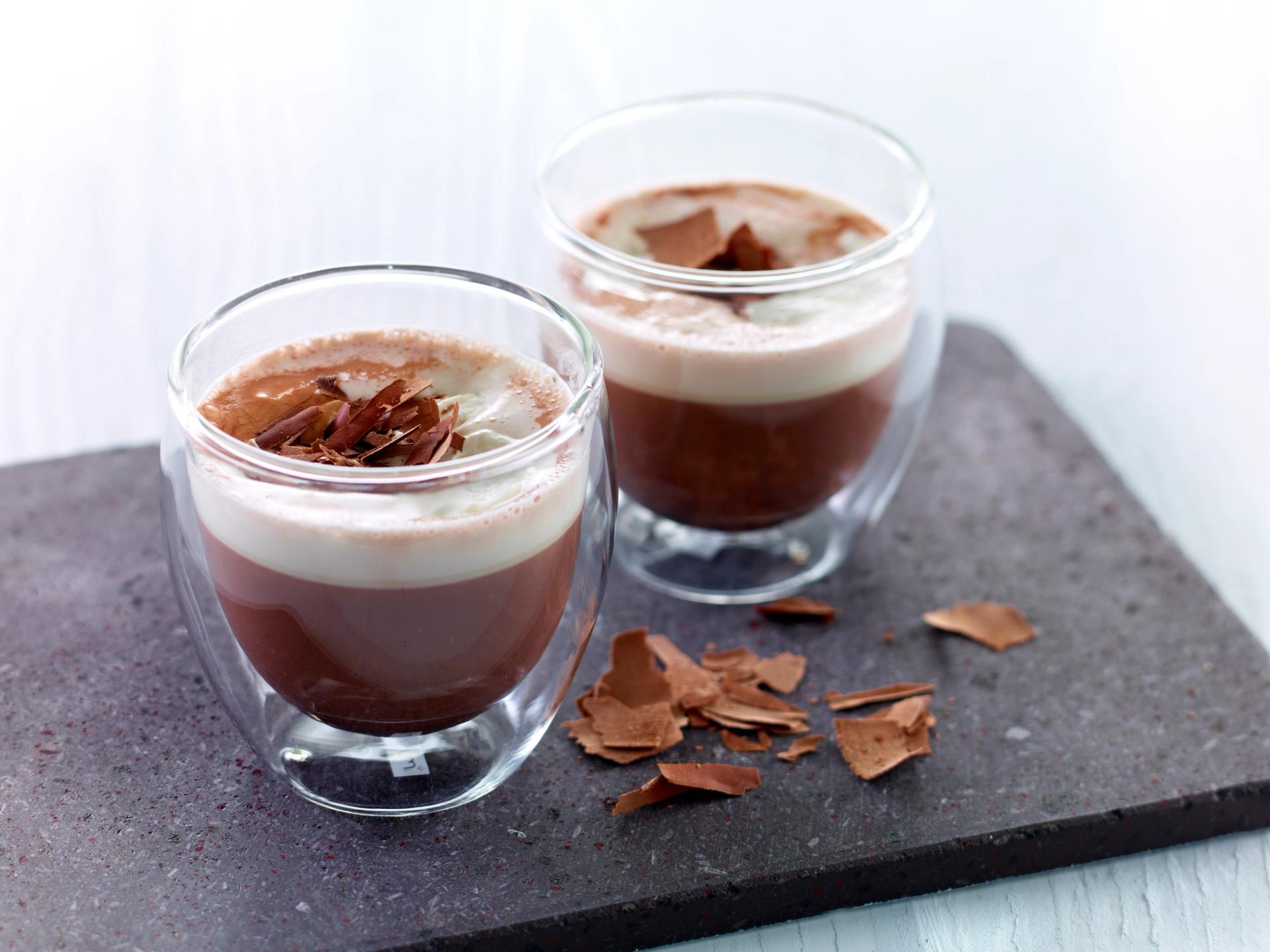 Kaffe og sjokolademelk