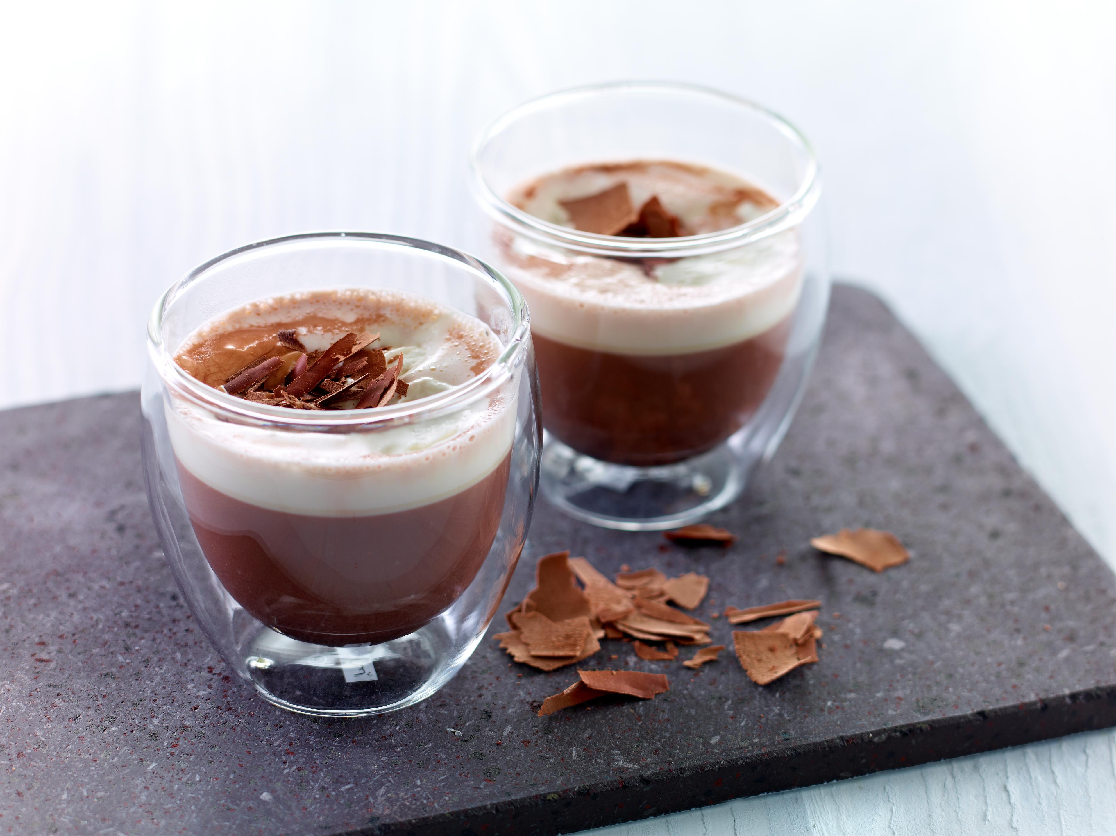 Kaffe og sjokolademelk