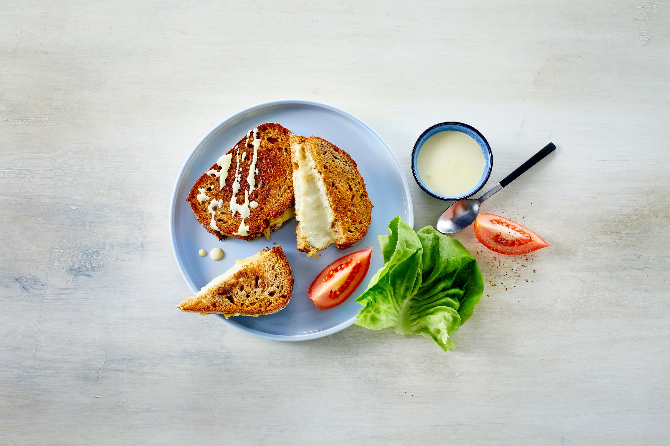 Toast med sennepskrem 