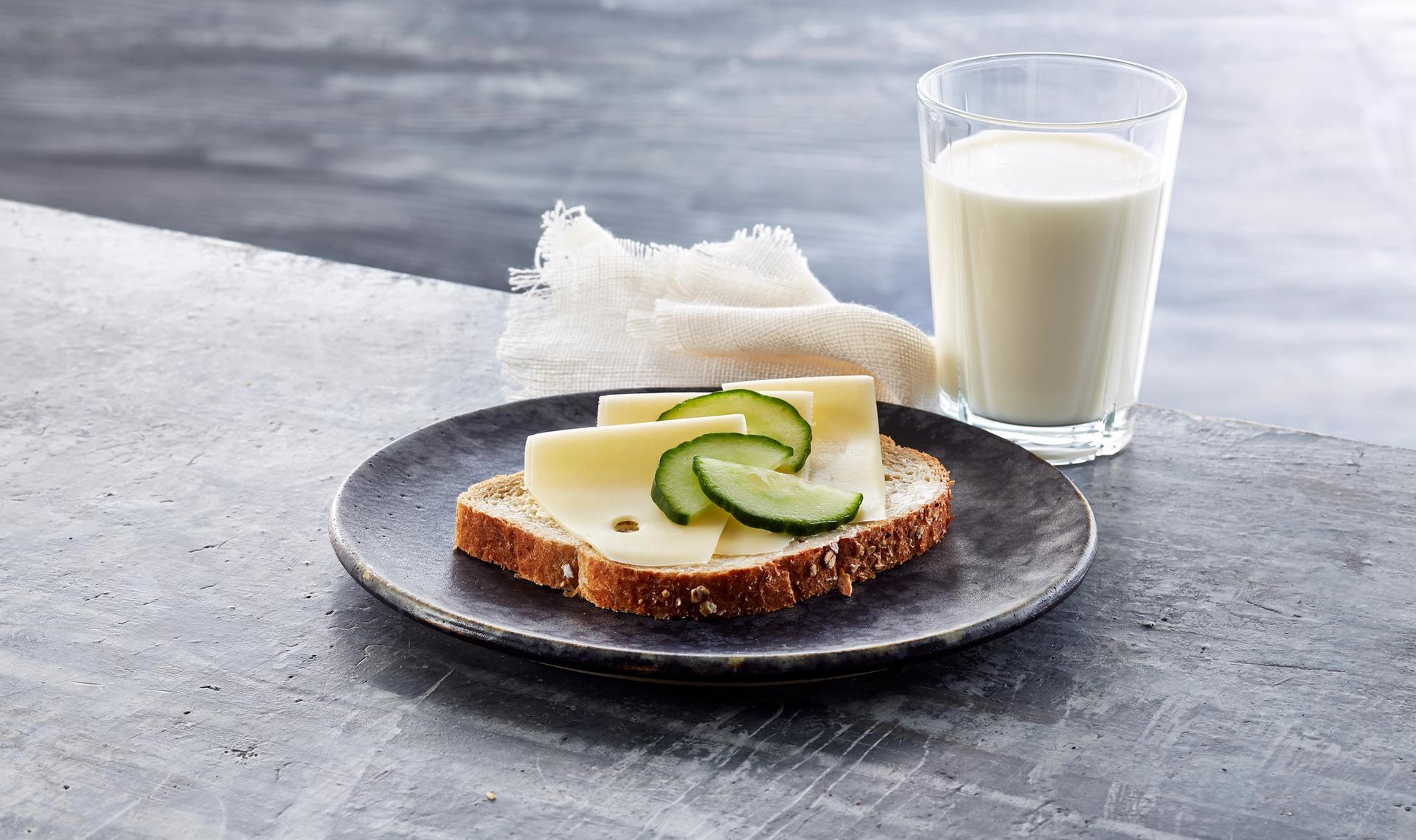 Brødskiver med gulost