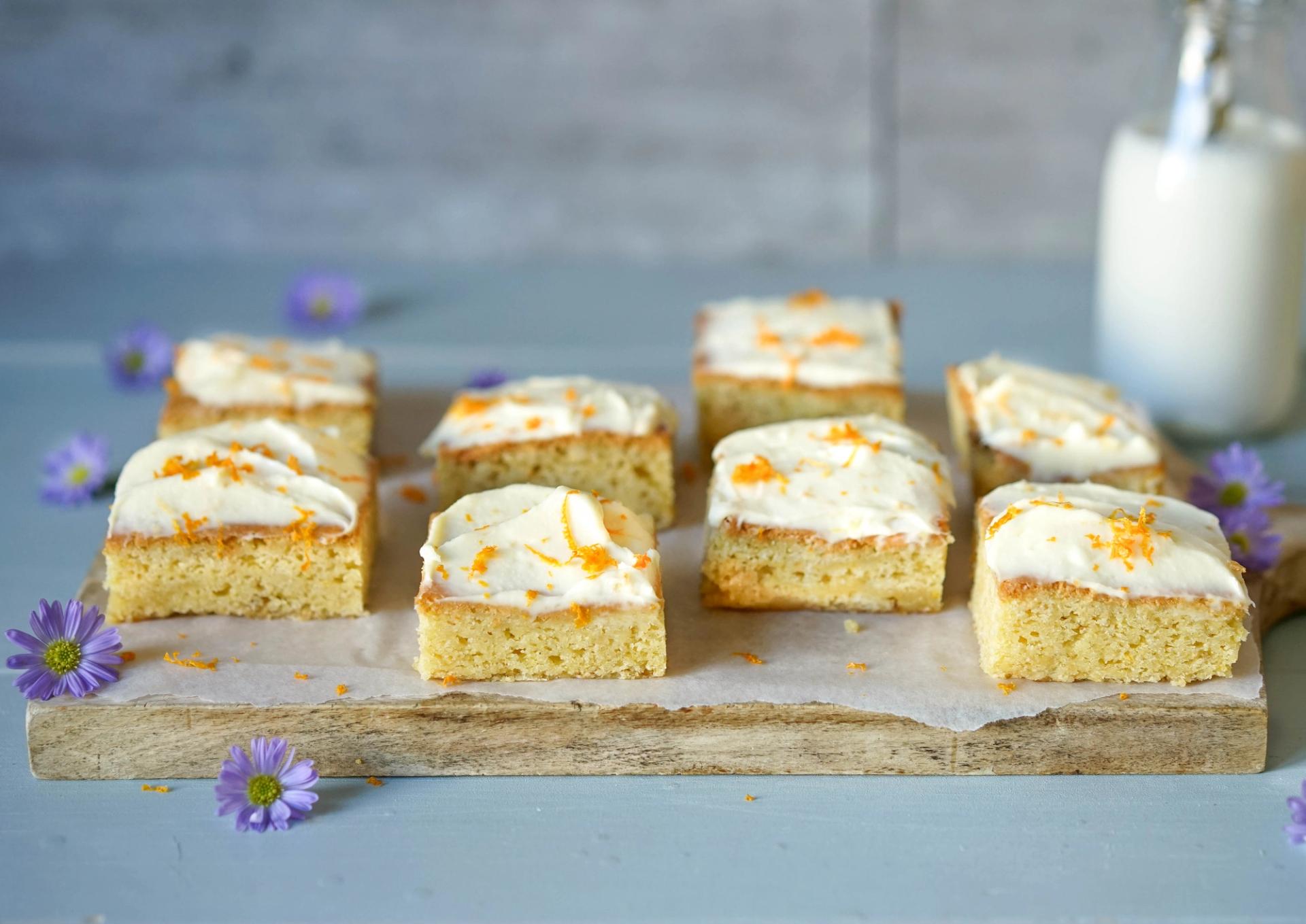appelsinkake med ostekrem