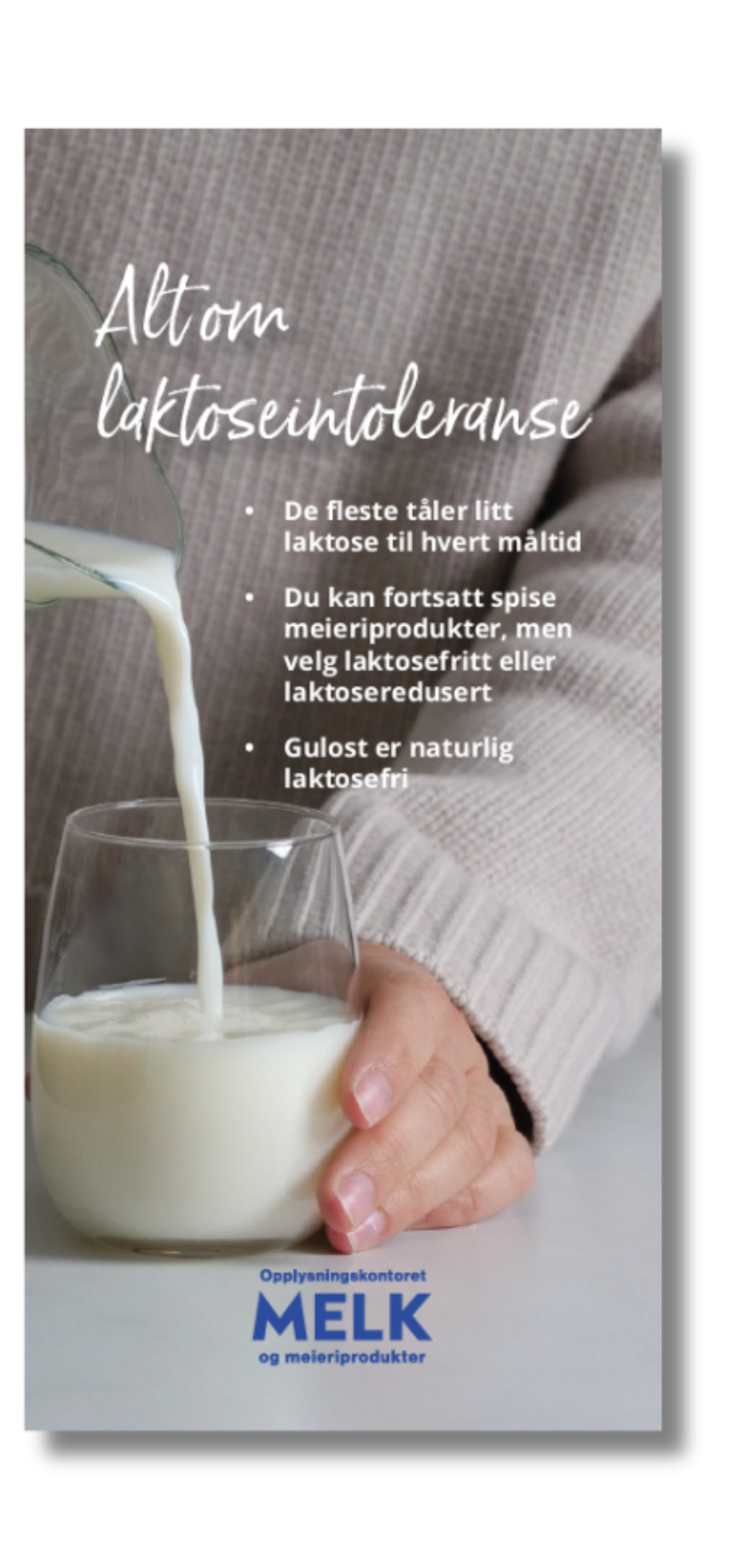 Brosjyre om laktoseintoleranse