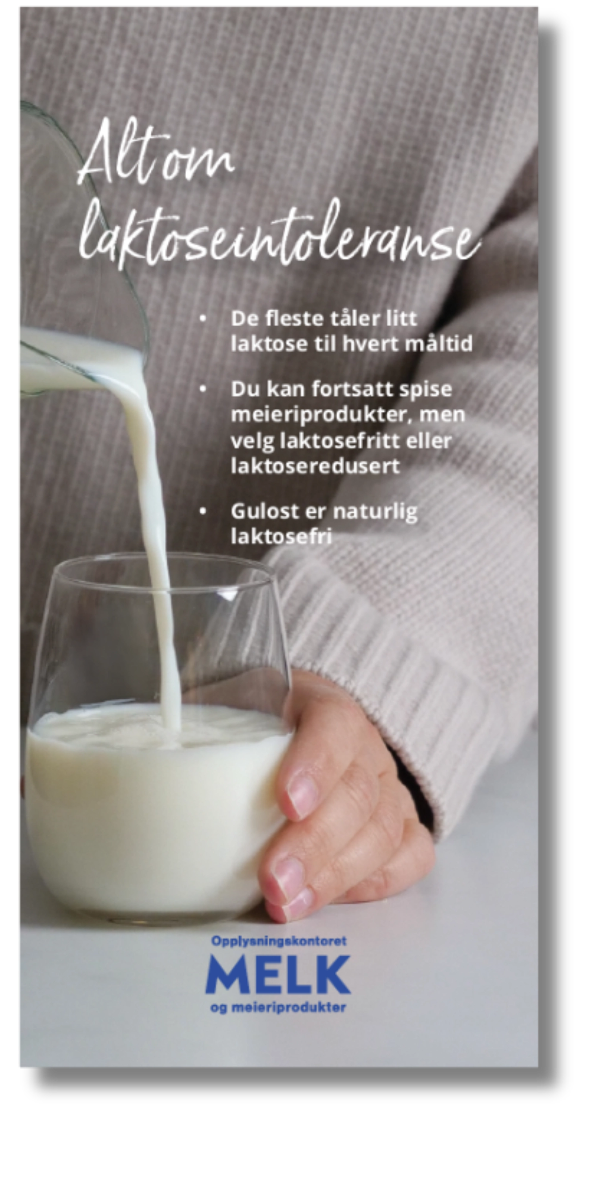 Brosjyre om laktoseintoleranse