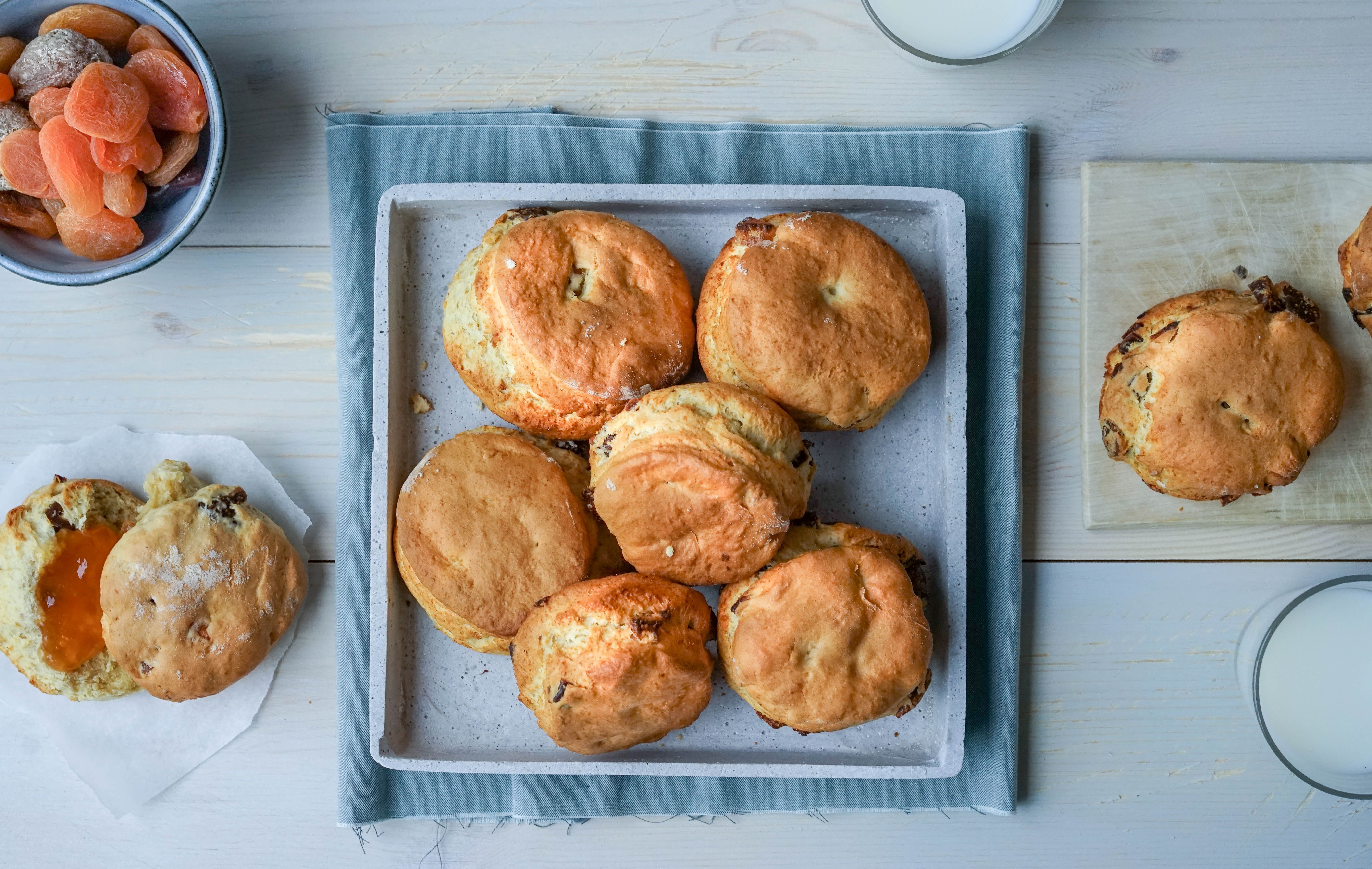 scones med tørket frukt
