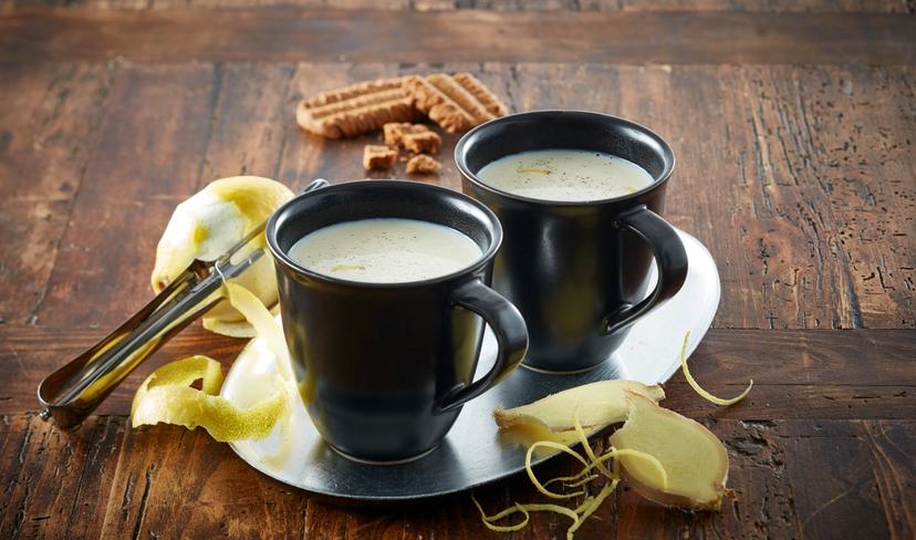 Varm melk med ingefær