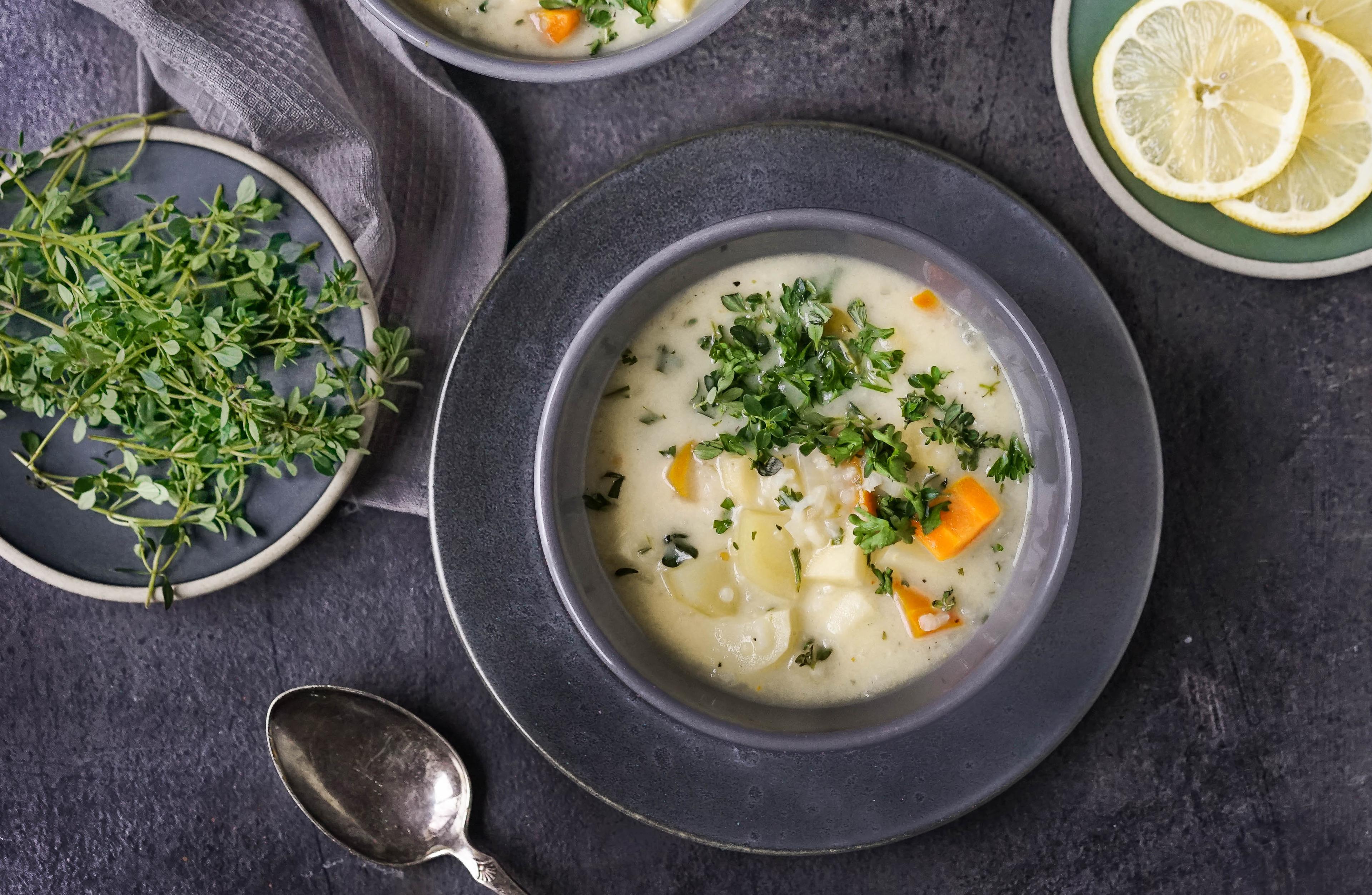Grønnsakssuppe med melk