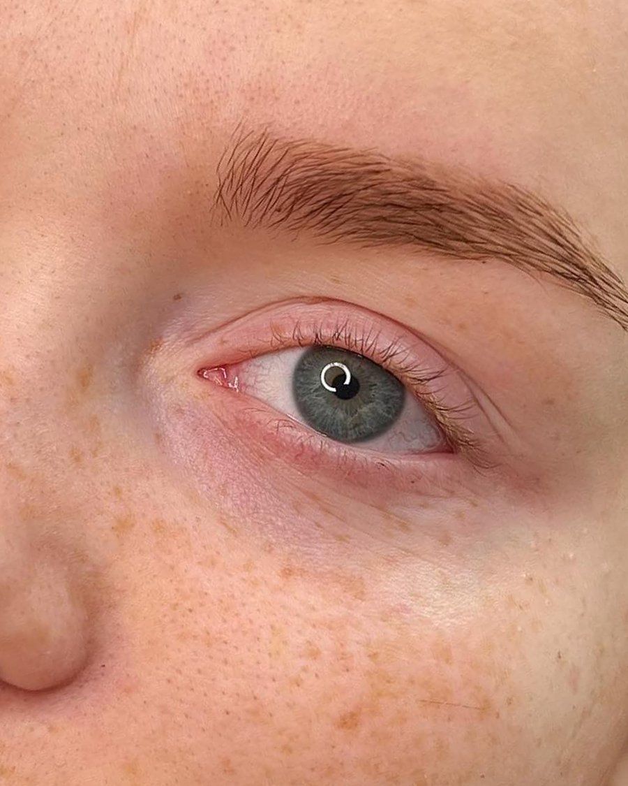Før lash extensions hos Klinik Luné