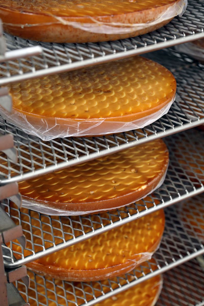 Any smoked cheese processed at GGG Manufacturing is naturally cold smoked to perfection.
