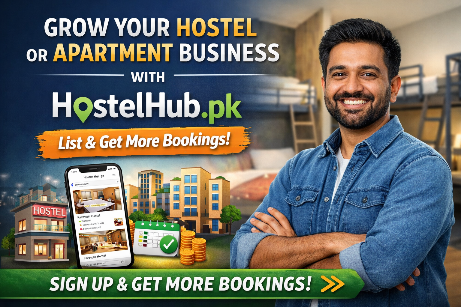 Grow your hostel or apartment business with HostelHub.pk 