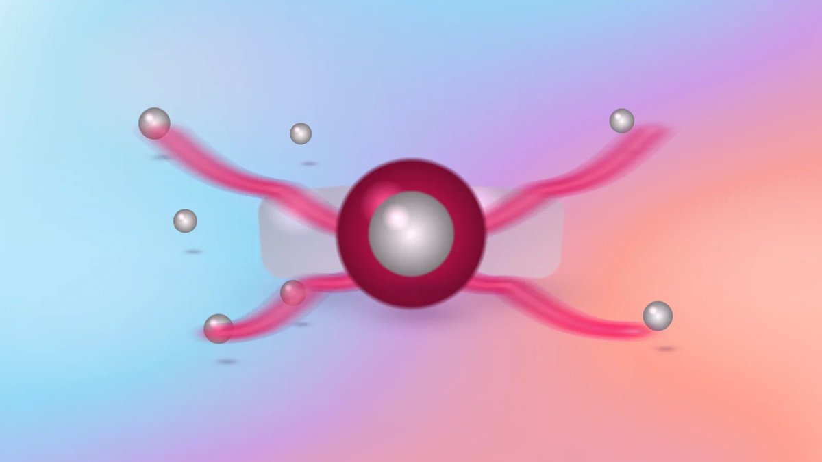 Abstract crimson glass framework core connecting platform cards on a luminous multi-color gradient.