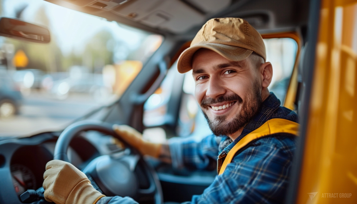 Flutter is an Ideal Choice for Startups. Small business, driver, bright car.