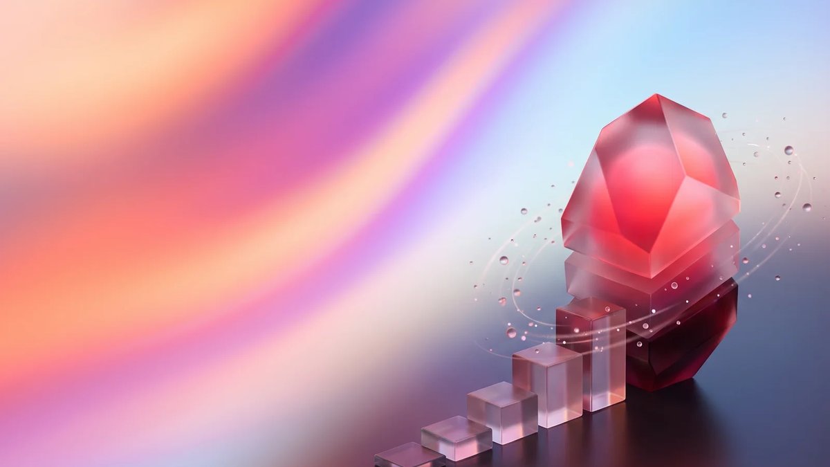 Abstract dimensional gradient illustration of data signals forming an AI demand forecast.