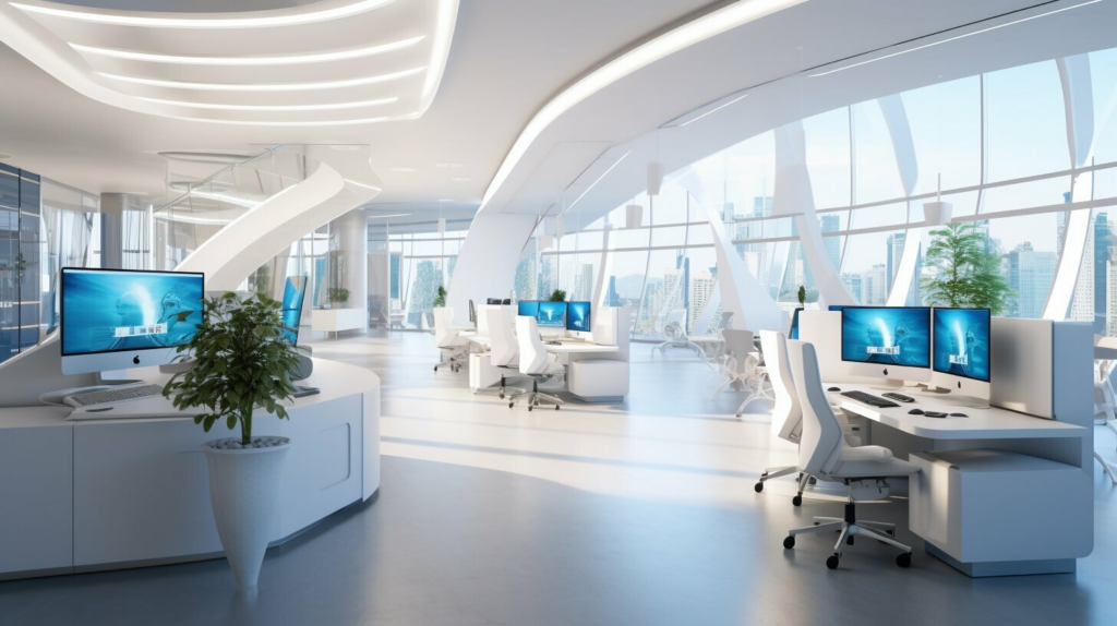 Insurance Company Office after a Digital Transformation