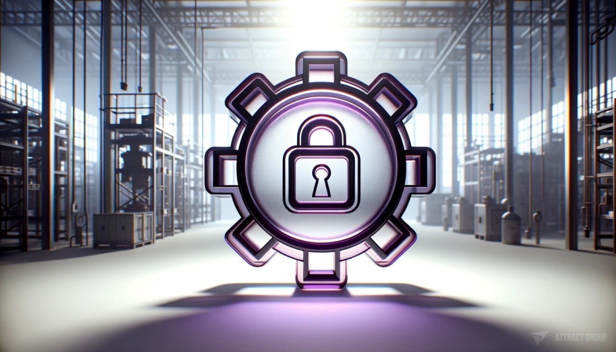 Mobile App Security and Privacy, big 3D icon lock