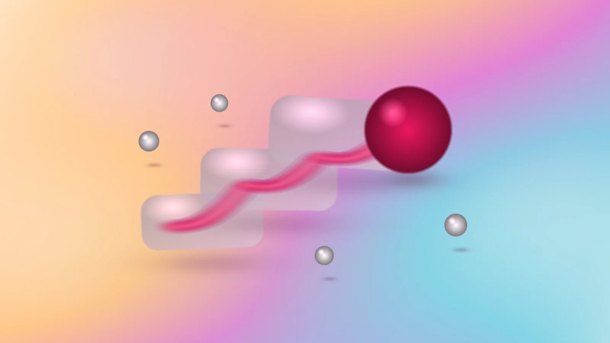 Abstract site reliability engineering stack with frosted glass layers and a crimson ascending ribbon on a luminous aurora gradient.