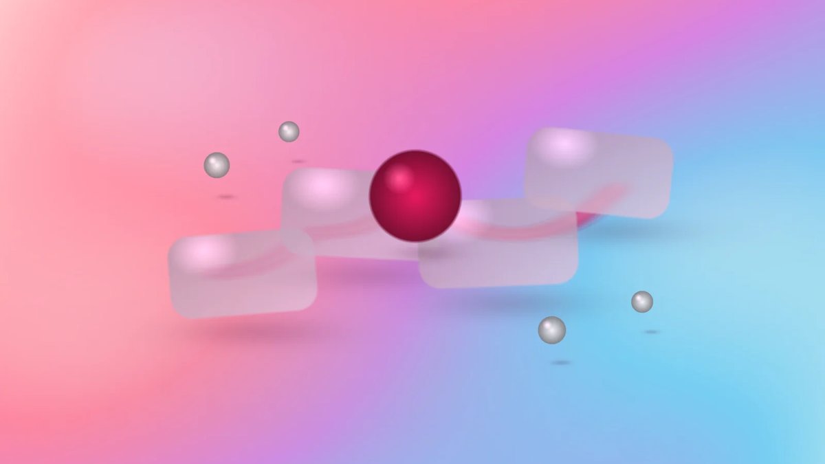 Abstract aviation ERP planning system with frosted glass operation cards, a crimson workflow core, and a luminous multi-color gradient background.