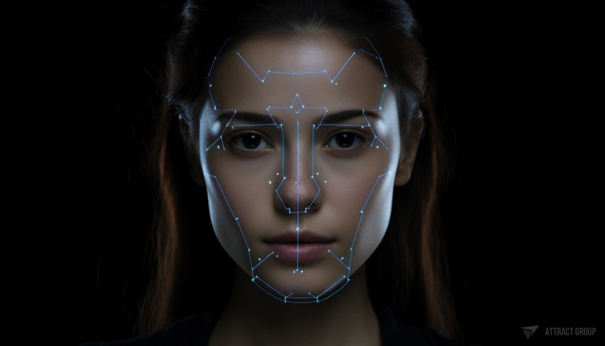 How Passwordless Authentication Works. Smartphone face authentication scan.