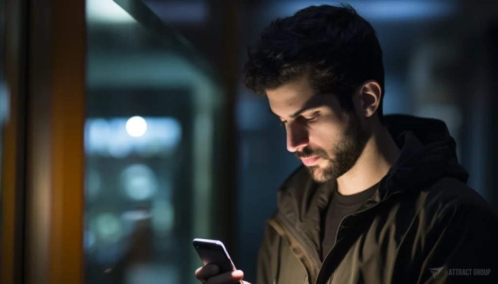 Secure Login Methods: Implementing Effective Authentication. Person holding smartphone.