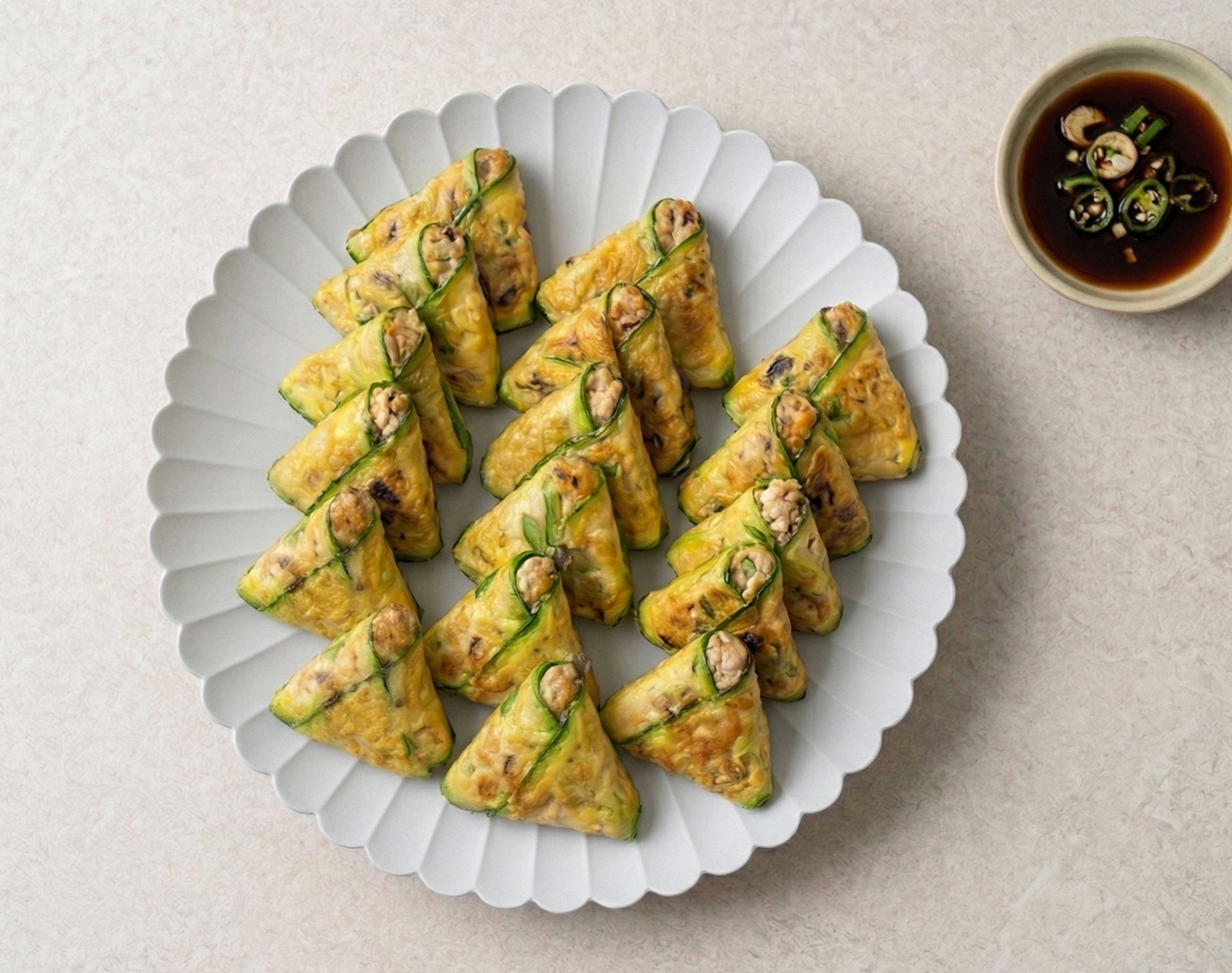 Full of care! Korean lunch box's complete recipe for 'Zucchini tofu pancake'